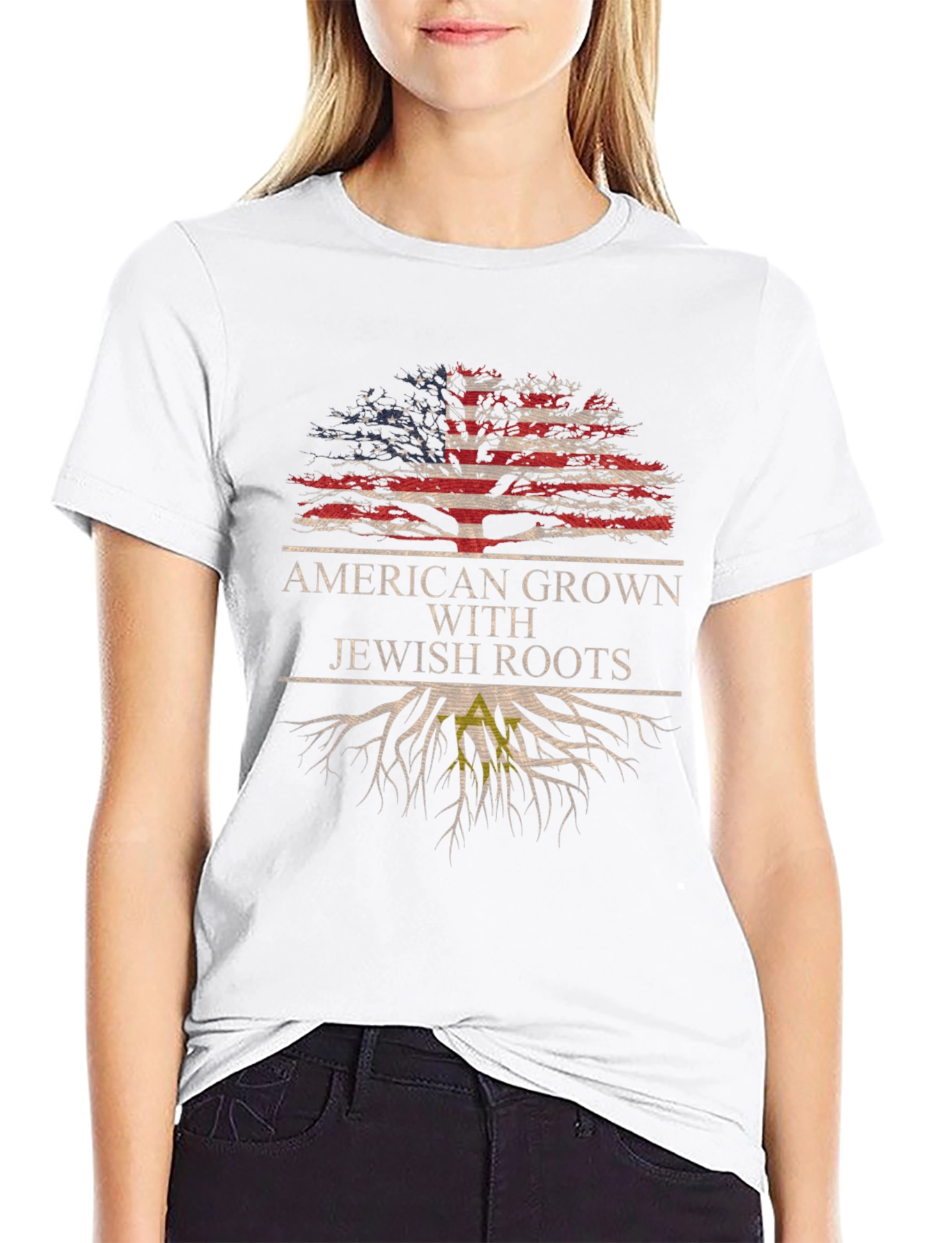 American Grown With Jewish Roots T-Shirt
