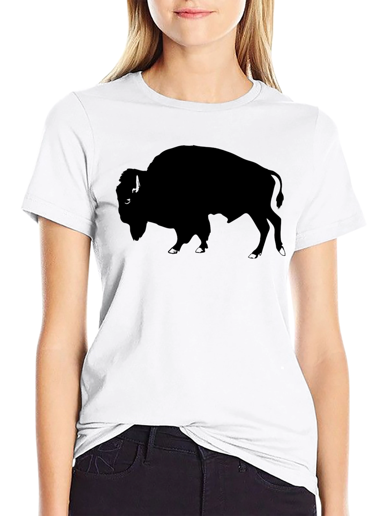 Black Buffalo Graphic Tee - Stylish & Comfortable
