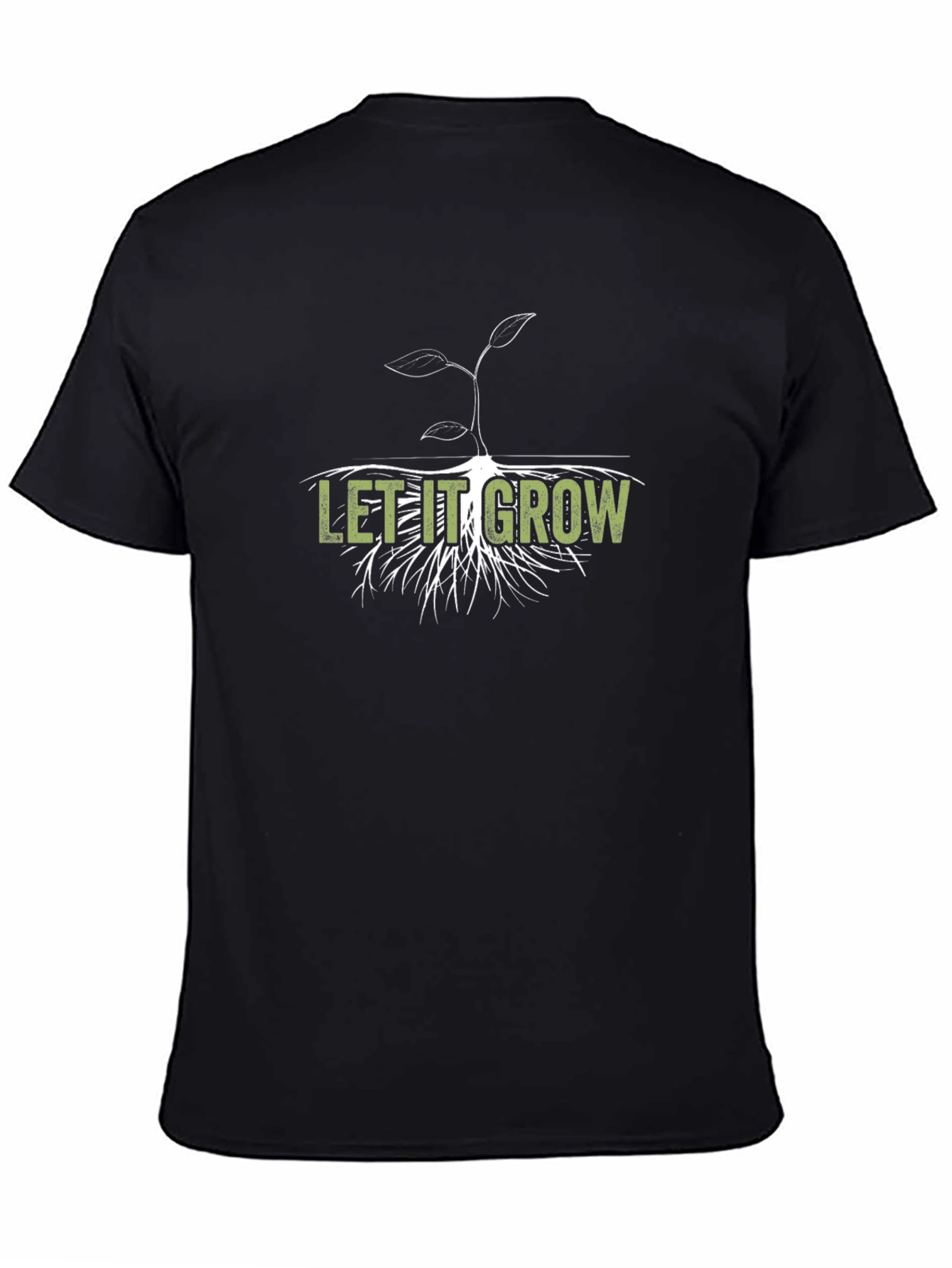 Let it Grow Graphic T-Shirt - Black Cotton Tee