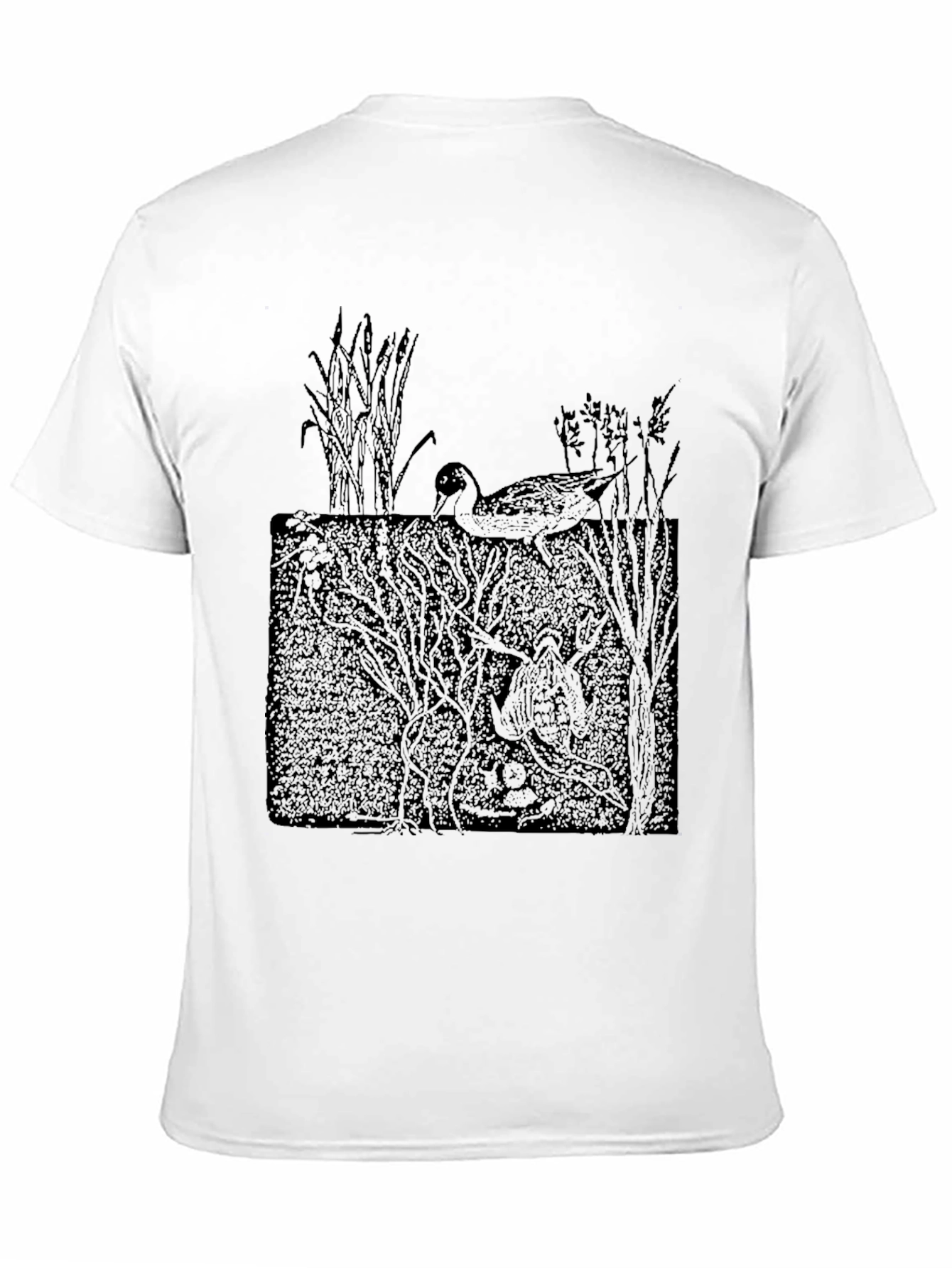 Duck Pond Graphic Tee - Black Cotton Comfort