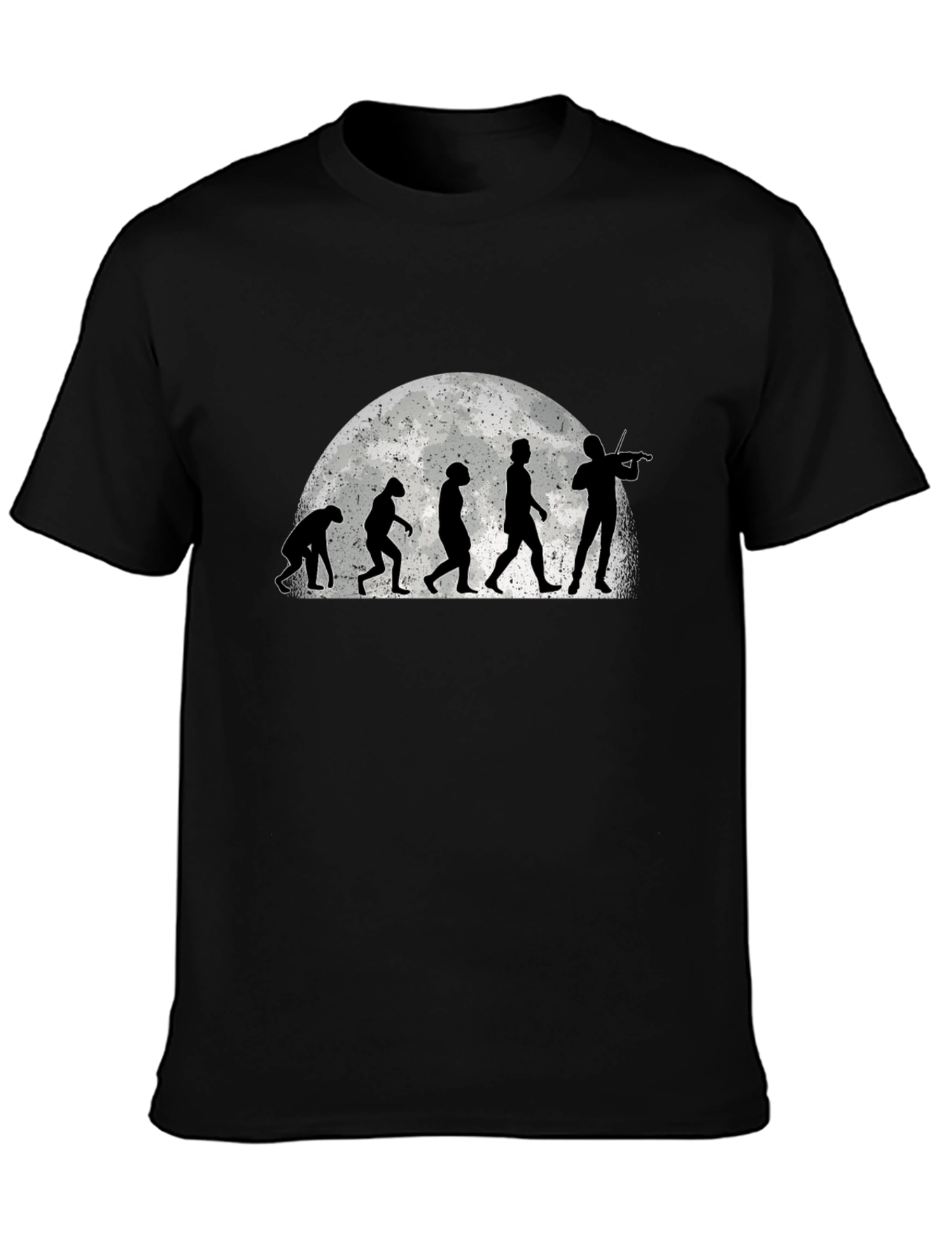 Evolution of Violinist T-Shirt - Black