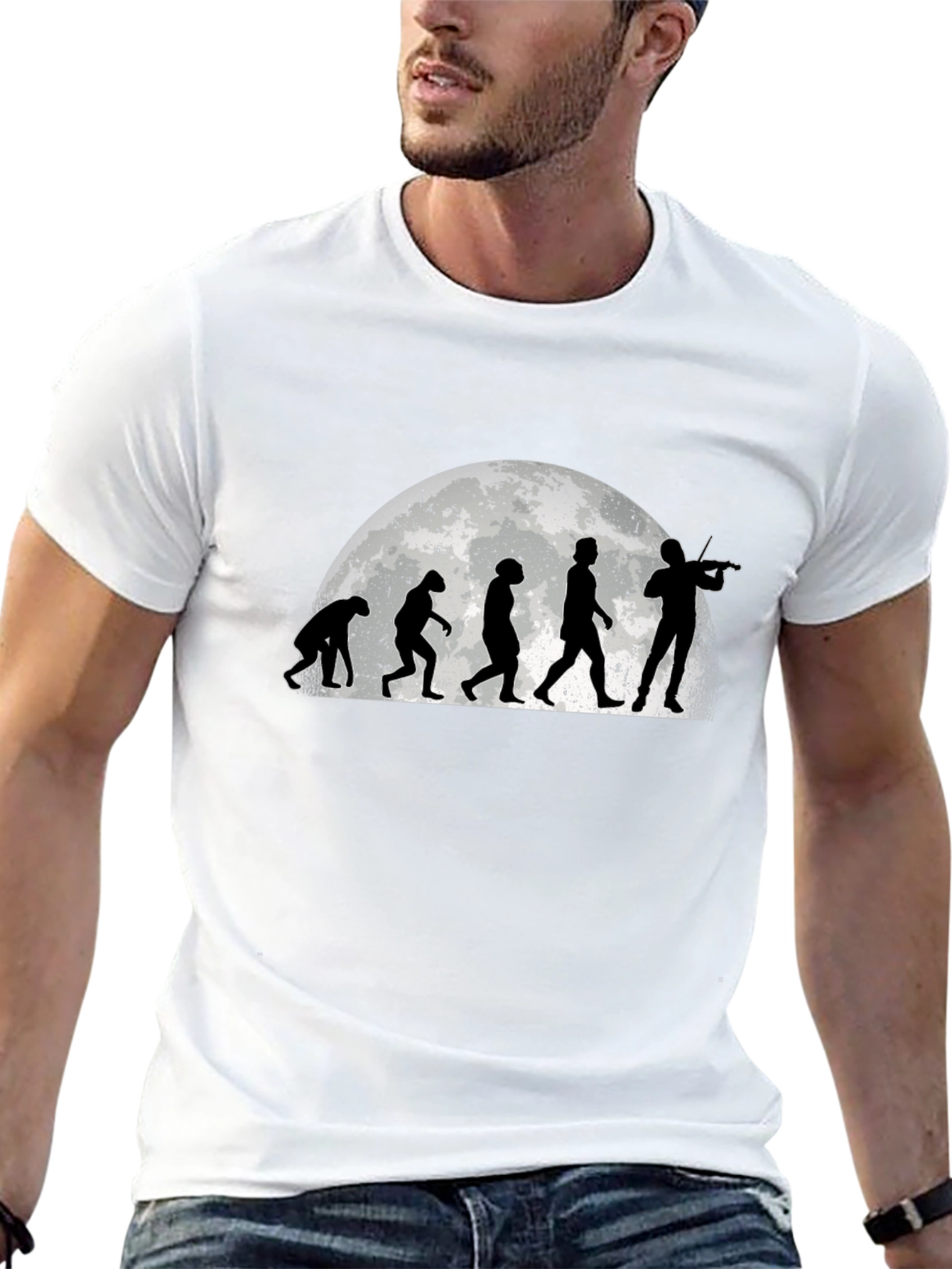 Evolution of Violinist T-Shirt - Black