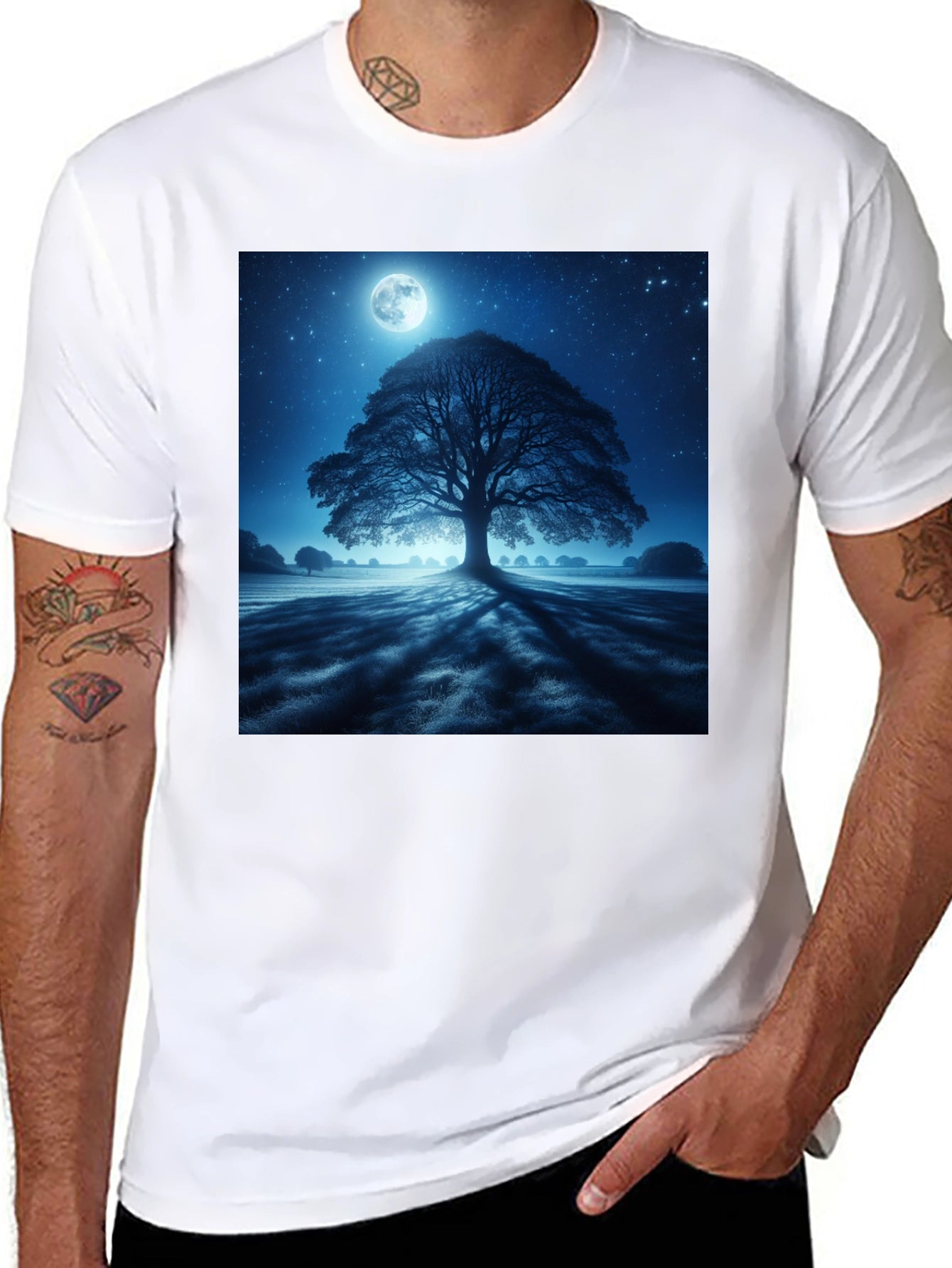 Moonlit Tree Graphic Tee
