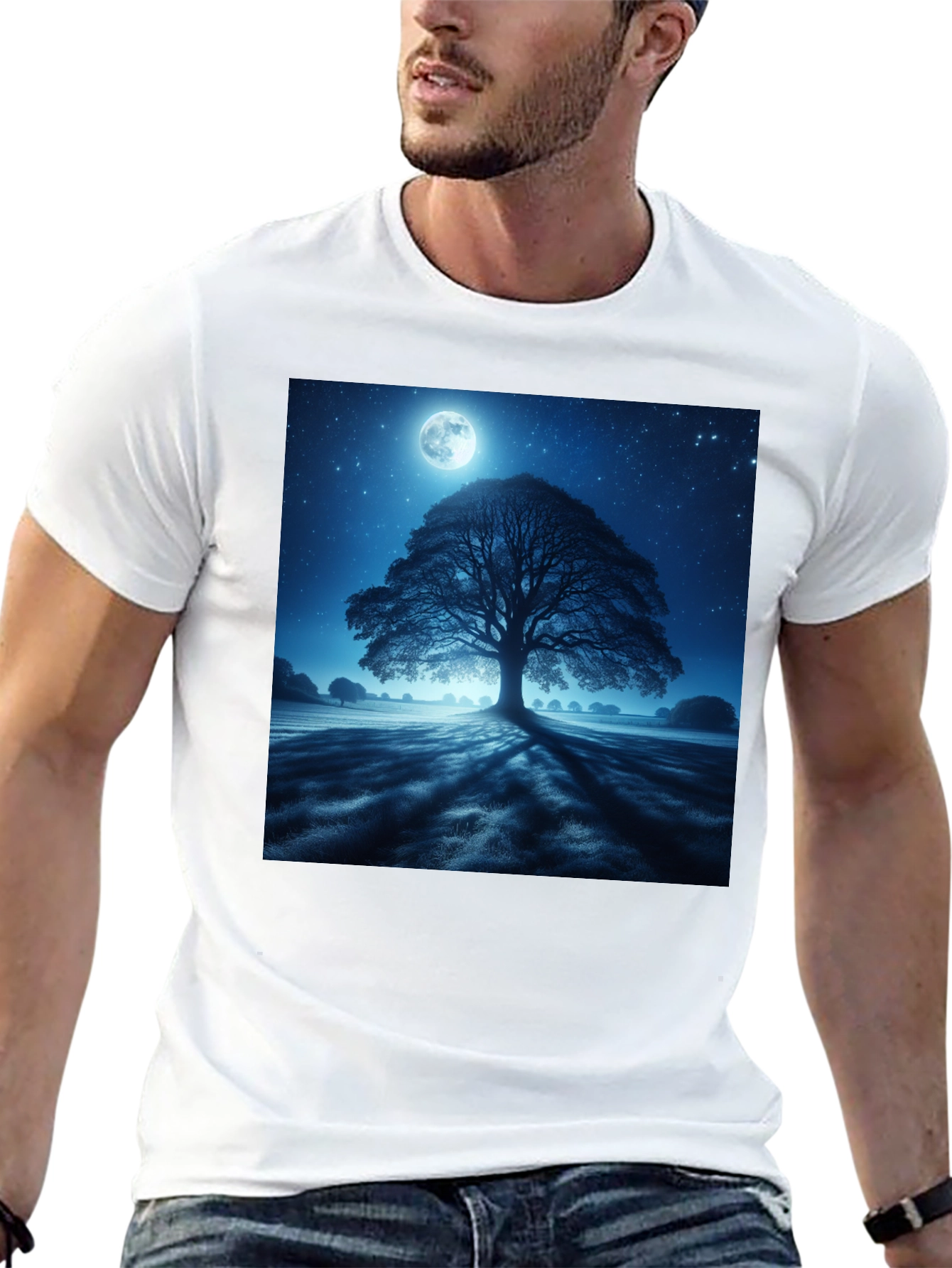 Moonlit Tree Graphic Tee