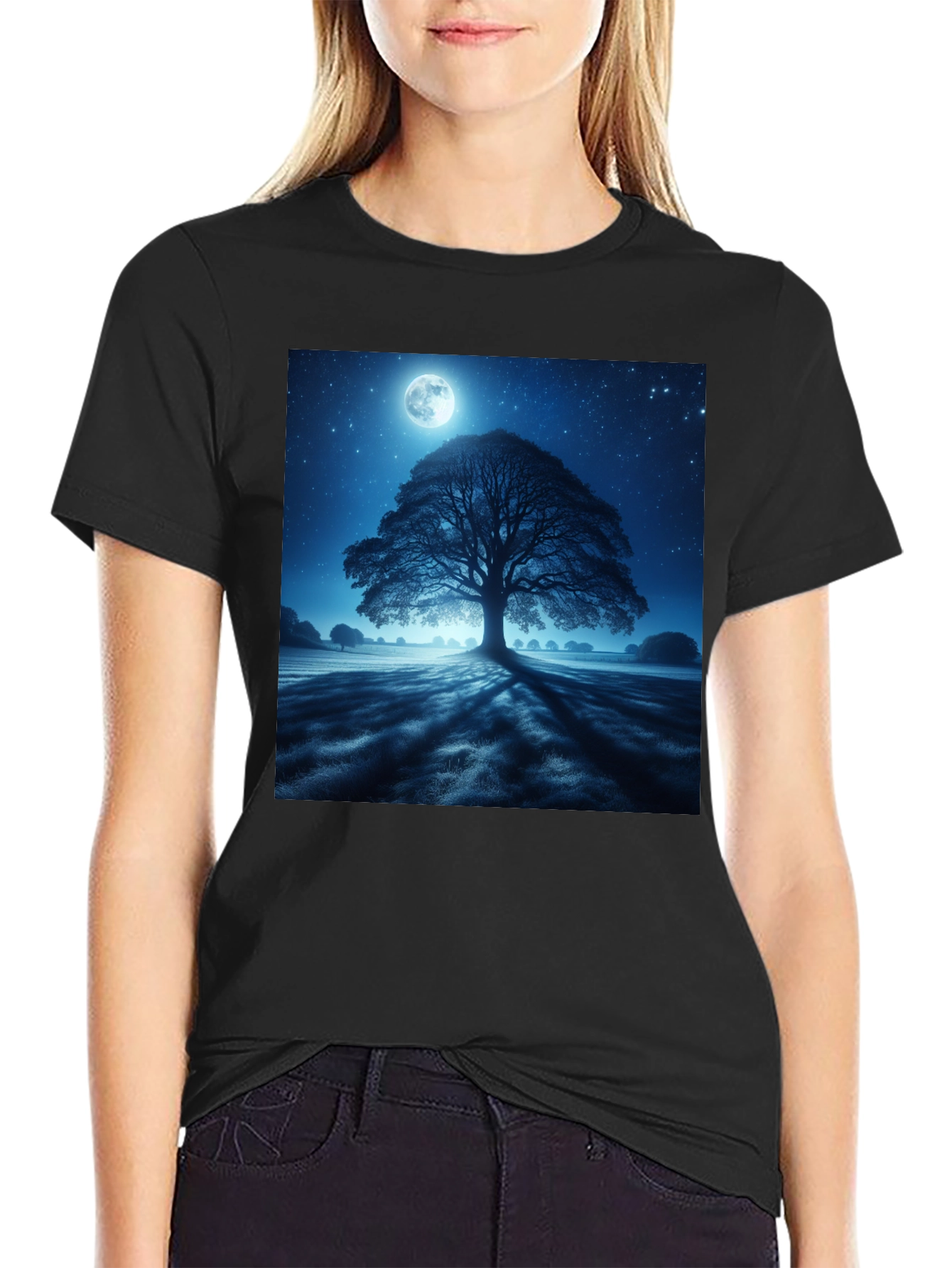 Moonlit Tree Graphic Tee