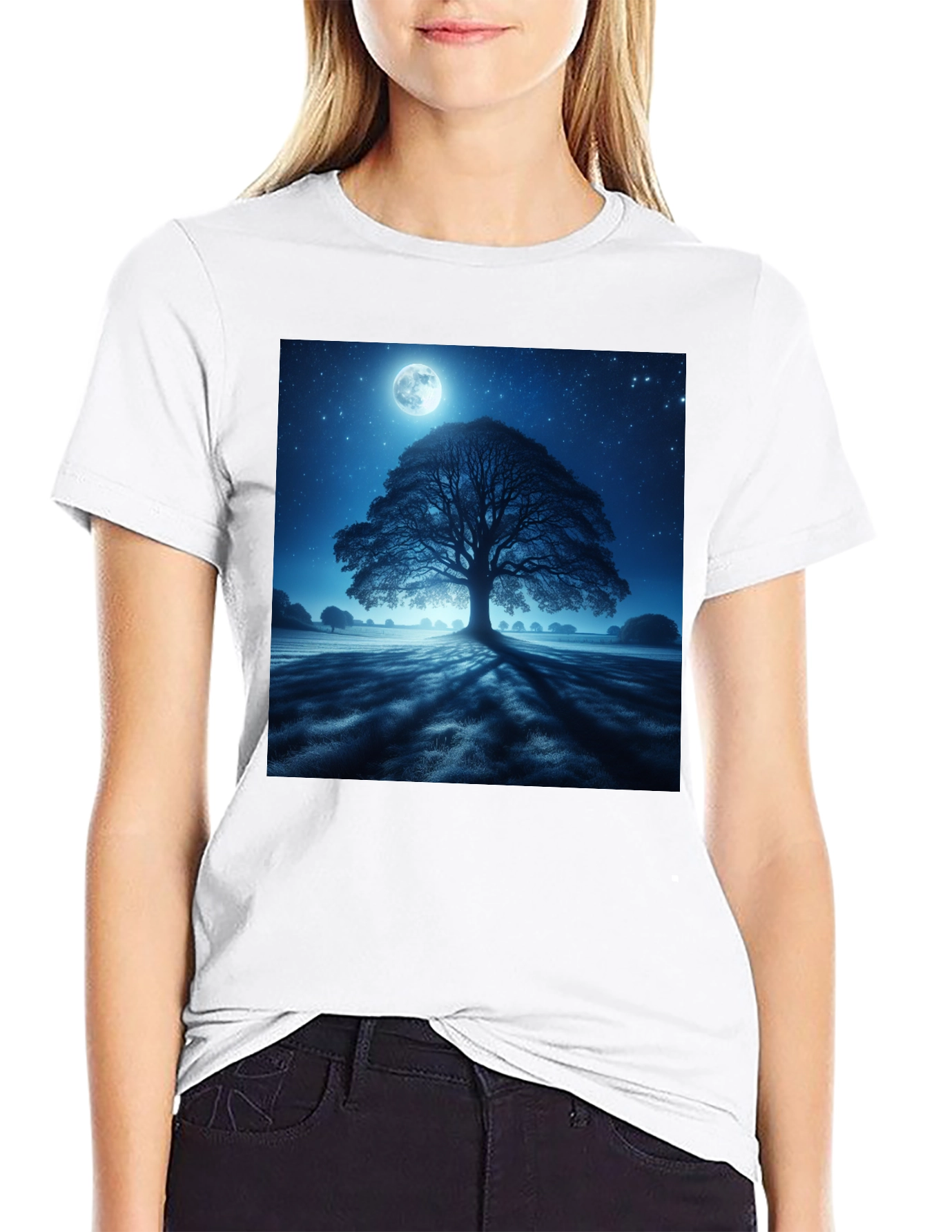 Moonlit Tree Graphic Tee