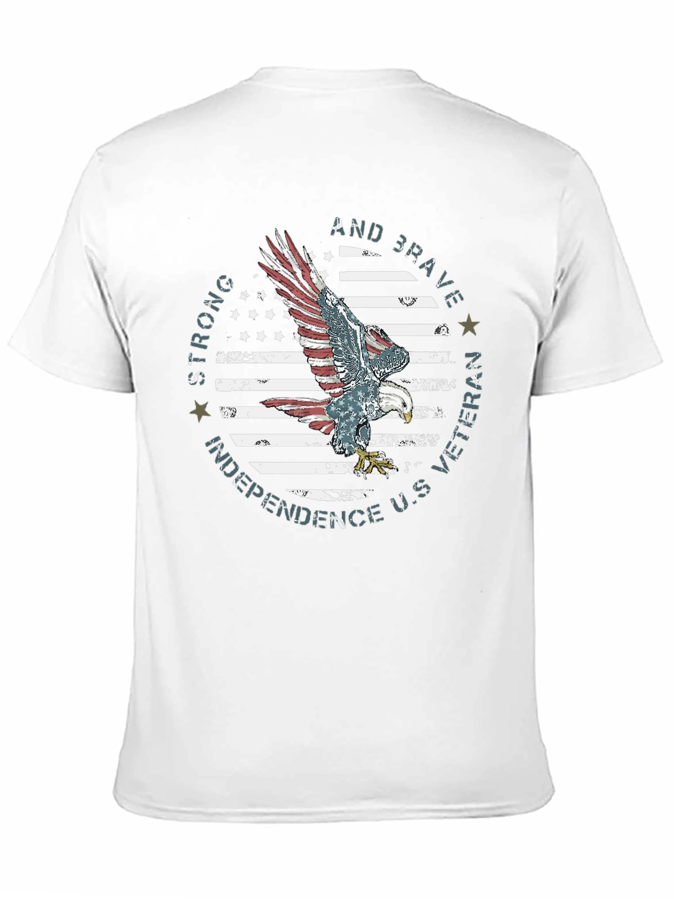 Patriotic Eagle Veteran T-Shirt - Independence Day