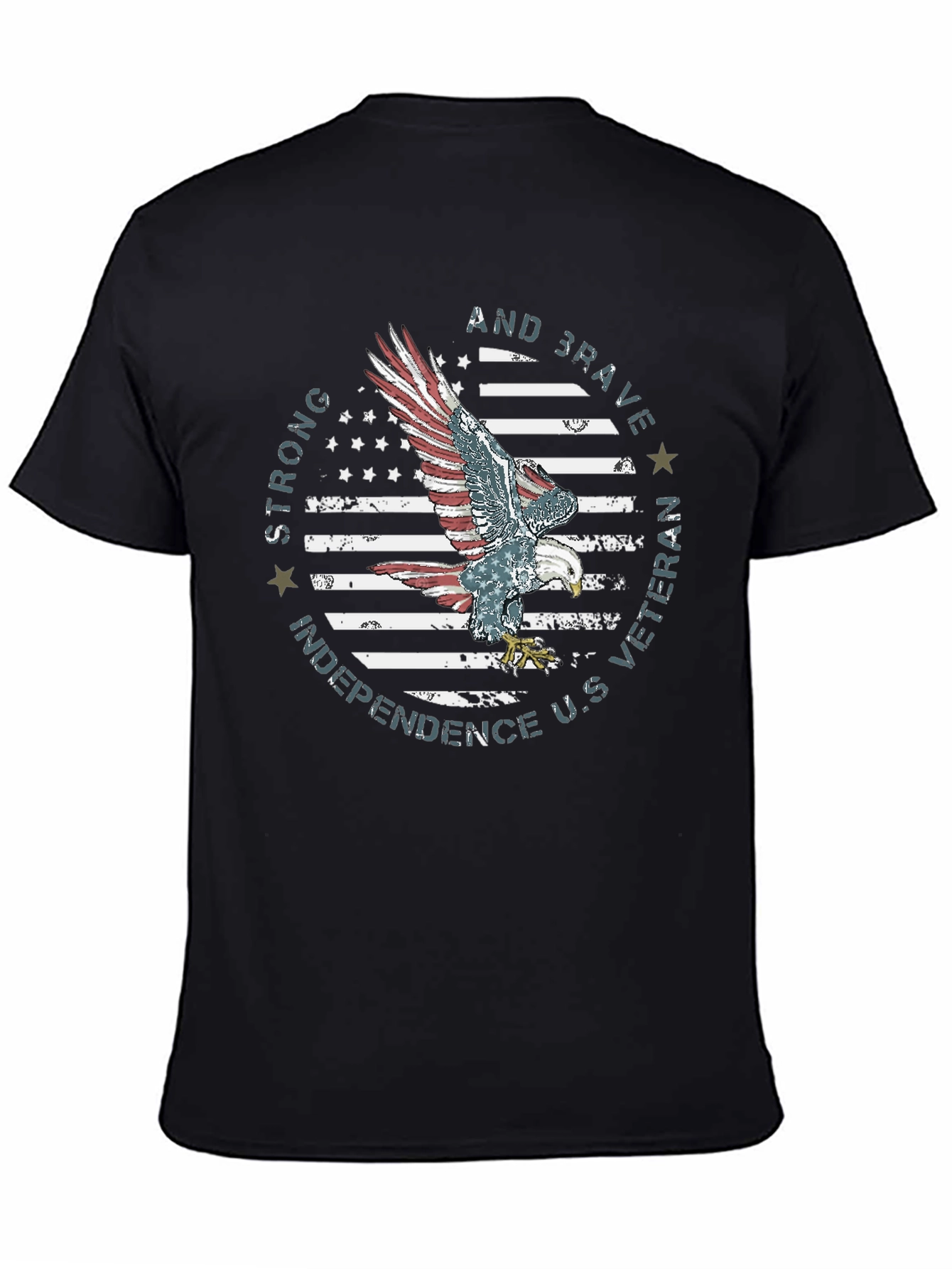 Patriotic Eagle Veteran T-Shirt - Independence Day