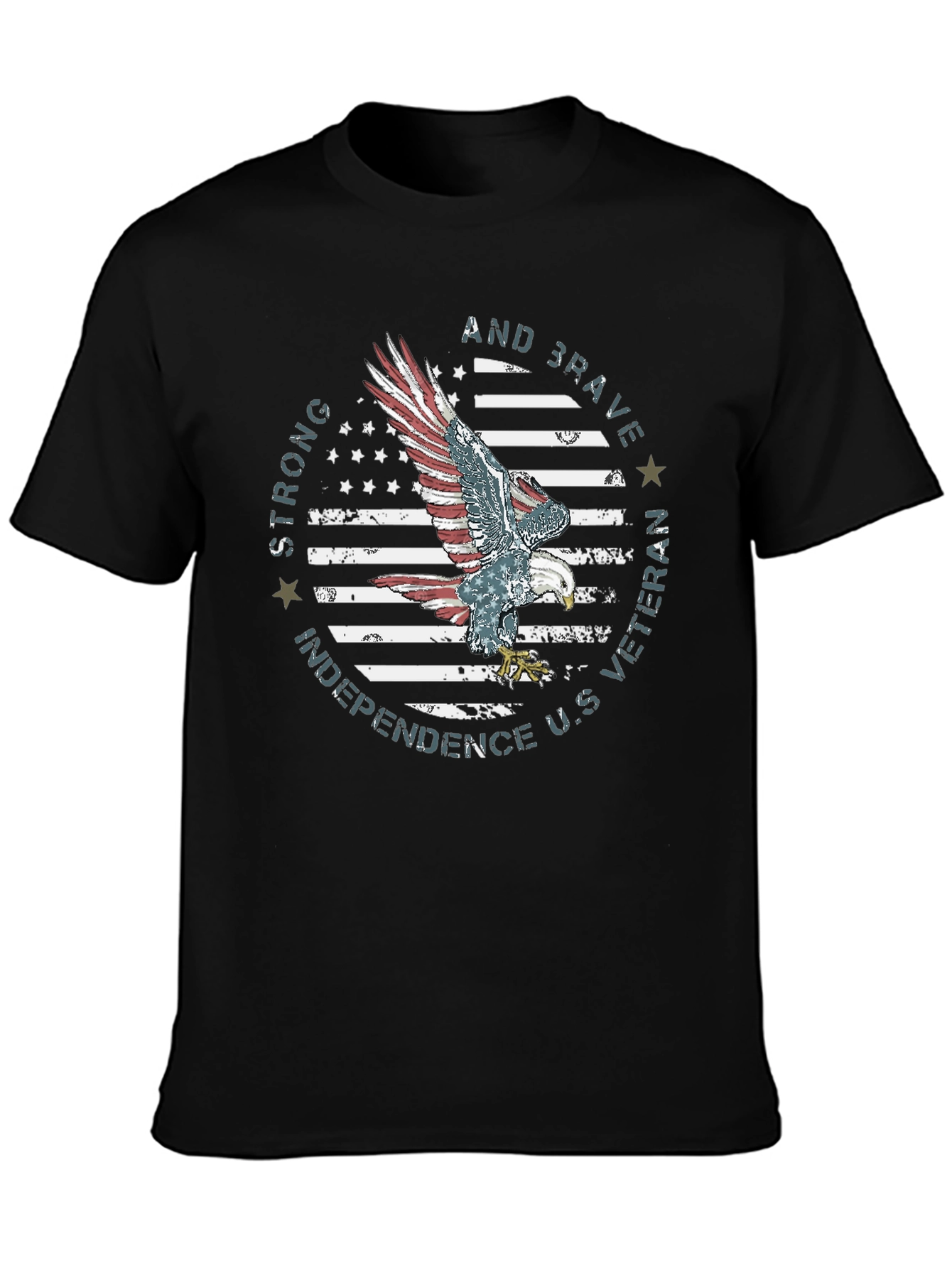 Patriotic Eagle Veteran T-Shirt - Independence Day