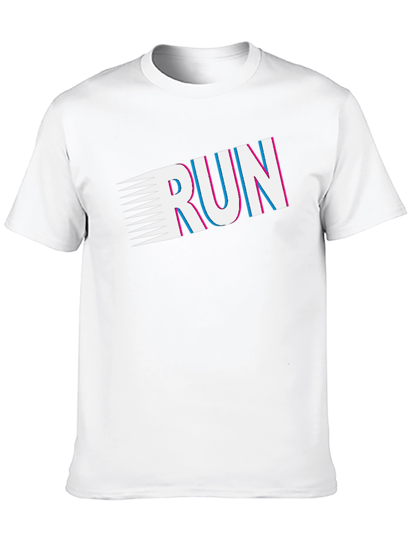 Run Graphic Tee - Black Short Sleeve