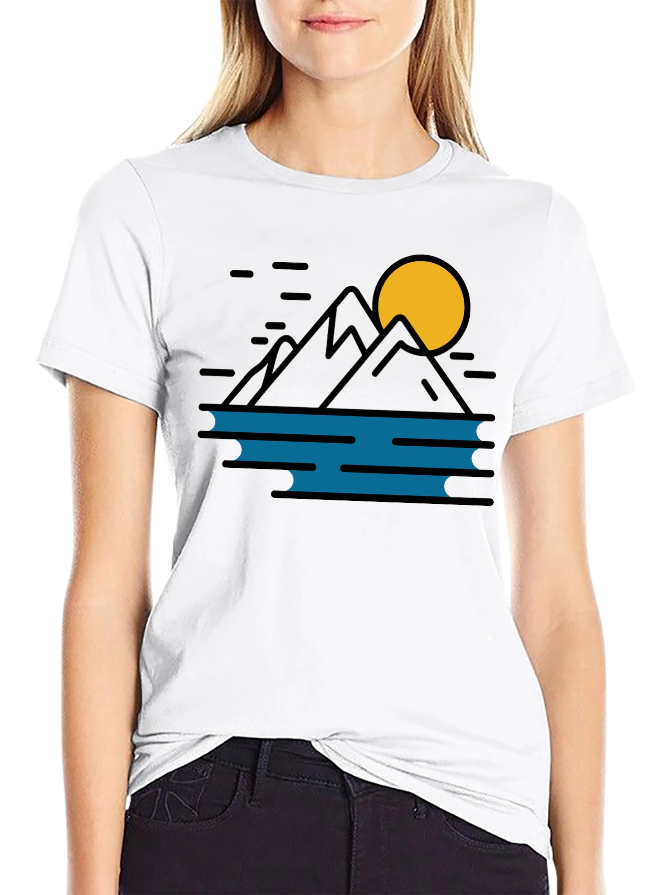 Mountain & Moon Graphic Tee