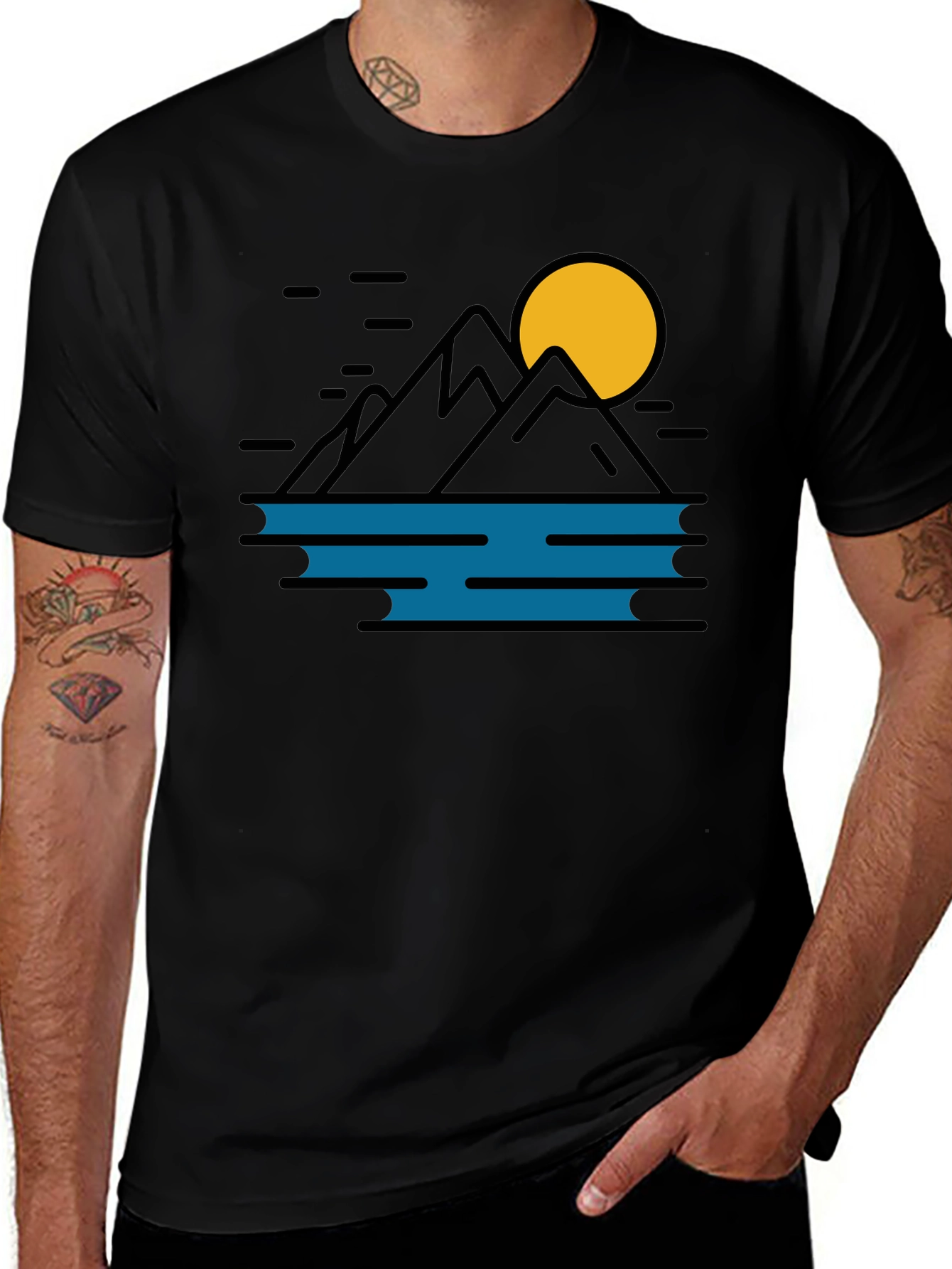 Mountain & Moon Graphic Tee