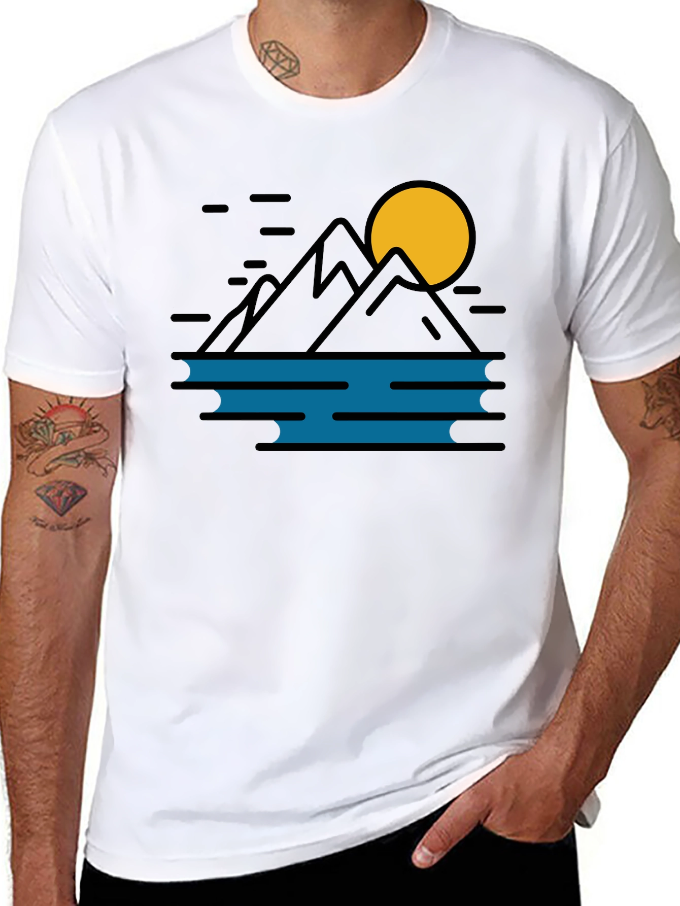 Mountain & Moon Graphic Tee