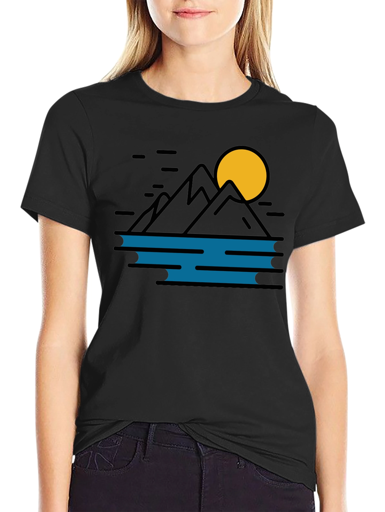 Mountain & Moon Graphic Tee