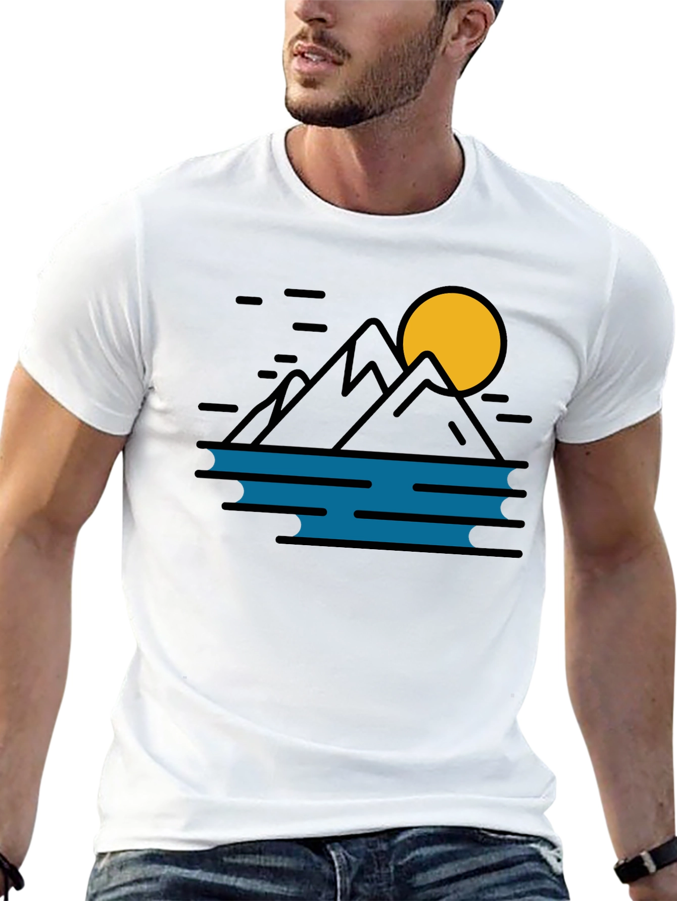Mountain & Moon Graphic Tee