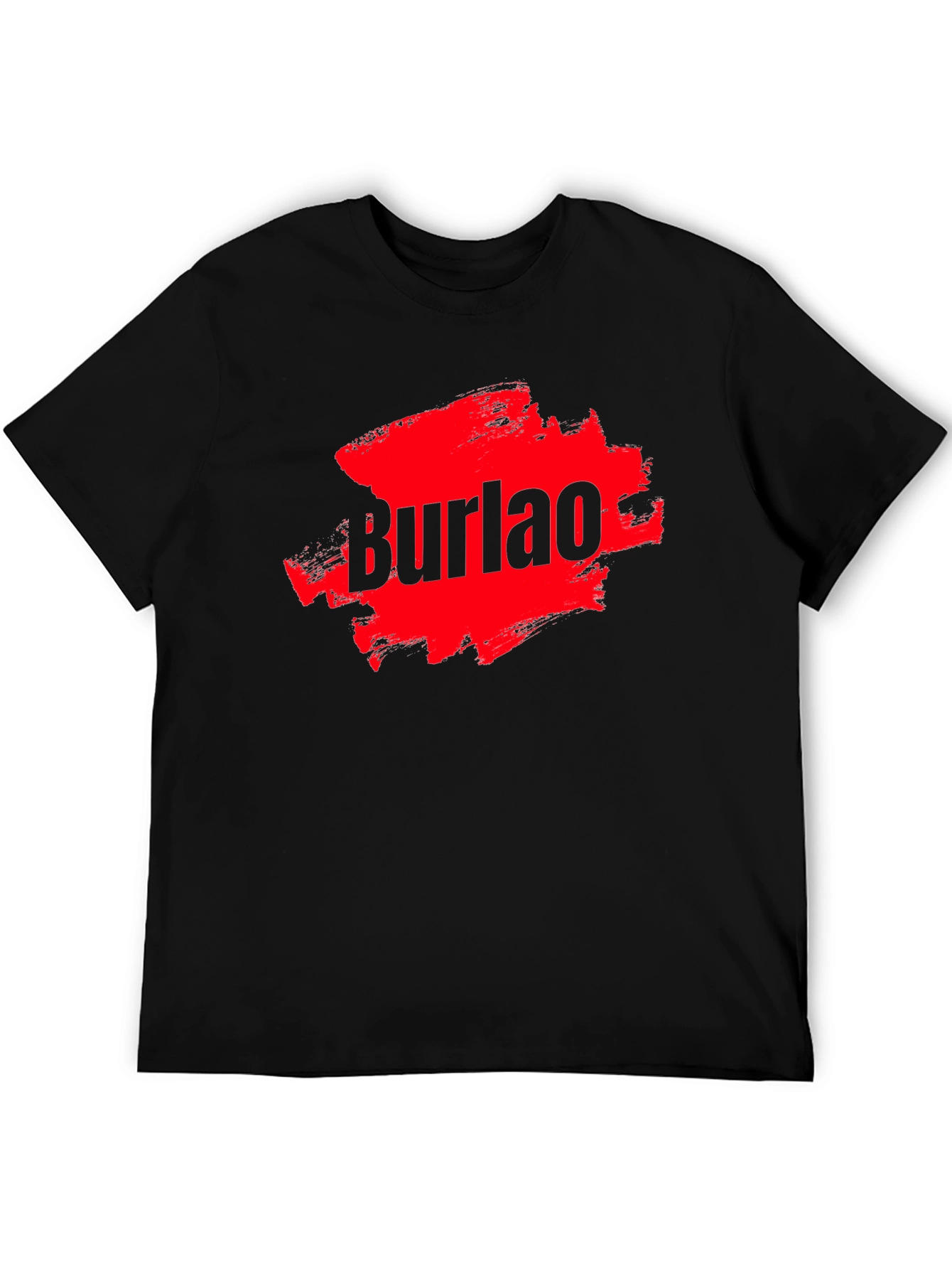 Burlao Graphic Tee - Stylish Mens Black T-Shirt