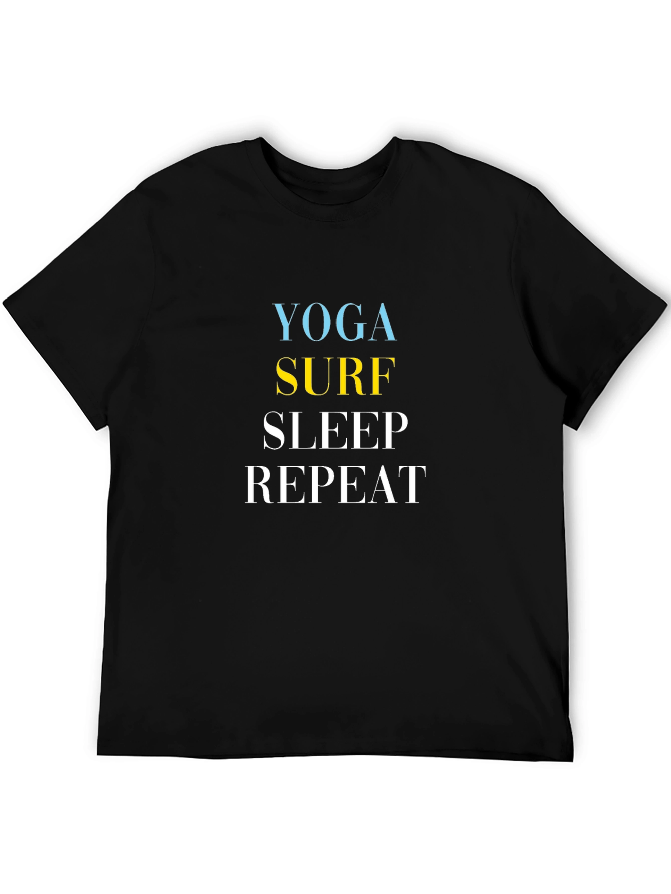 Yoga Surf Sleep Repeat Graphic Tee