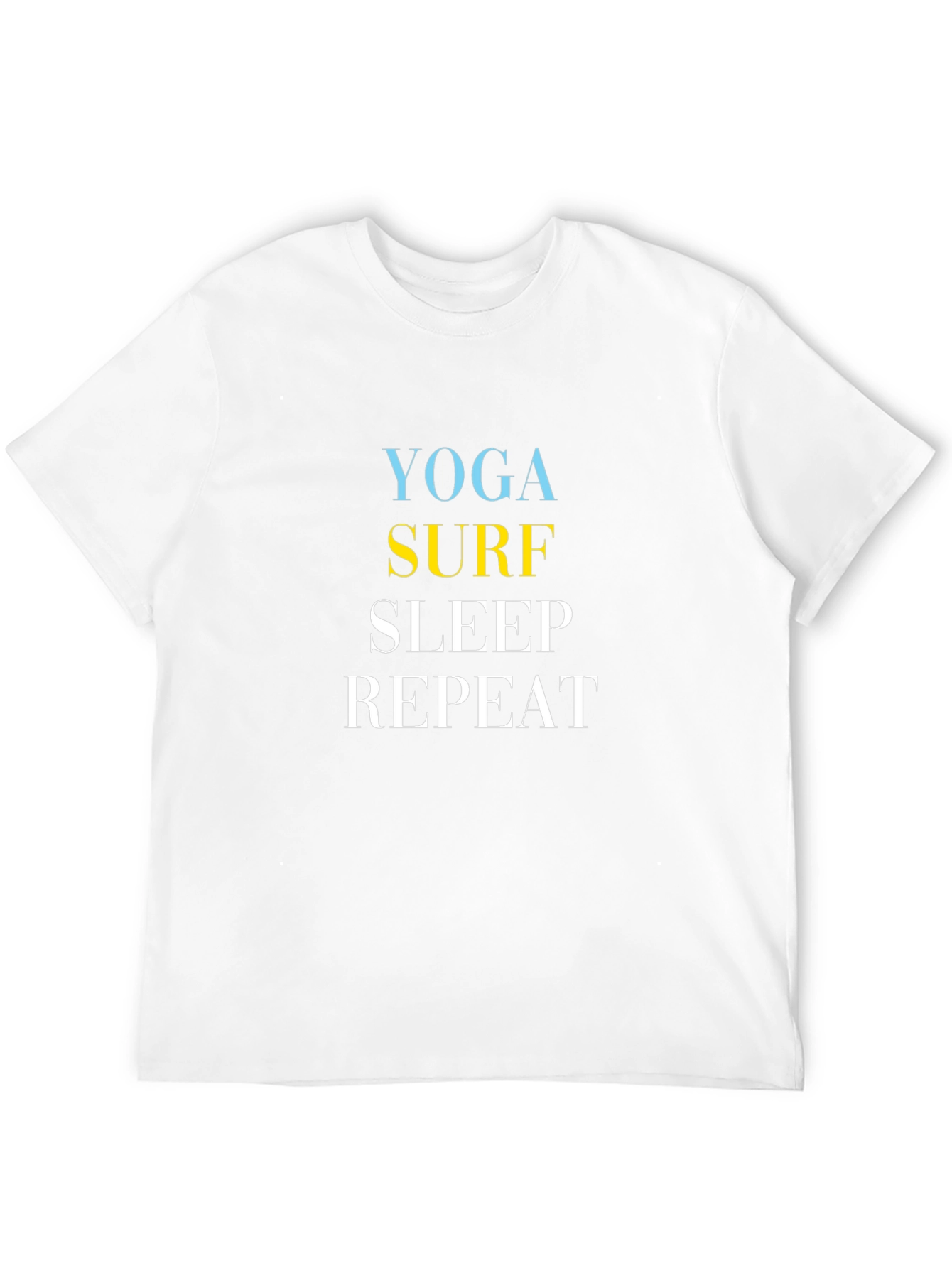 Yoga Surf Sleep Repeat Graphic Tee
