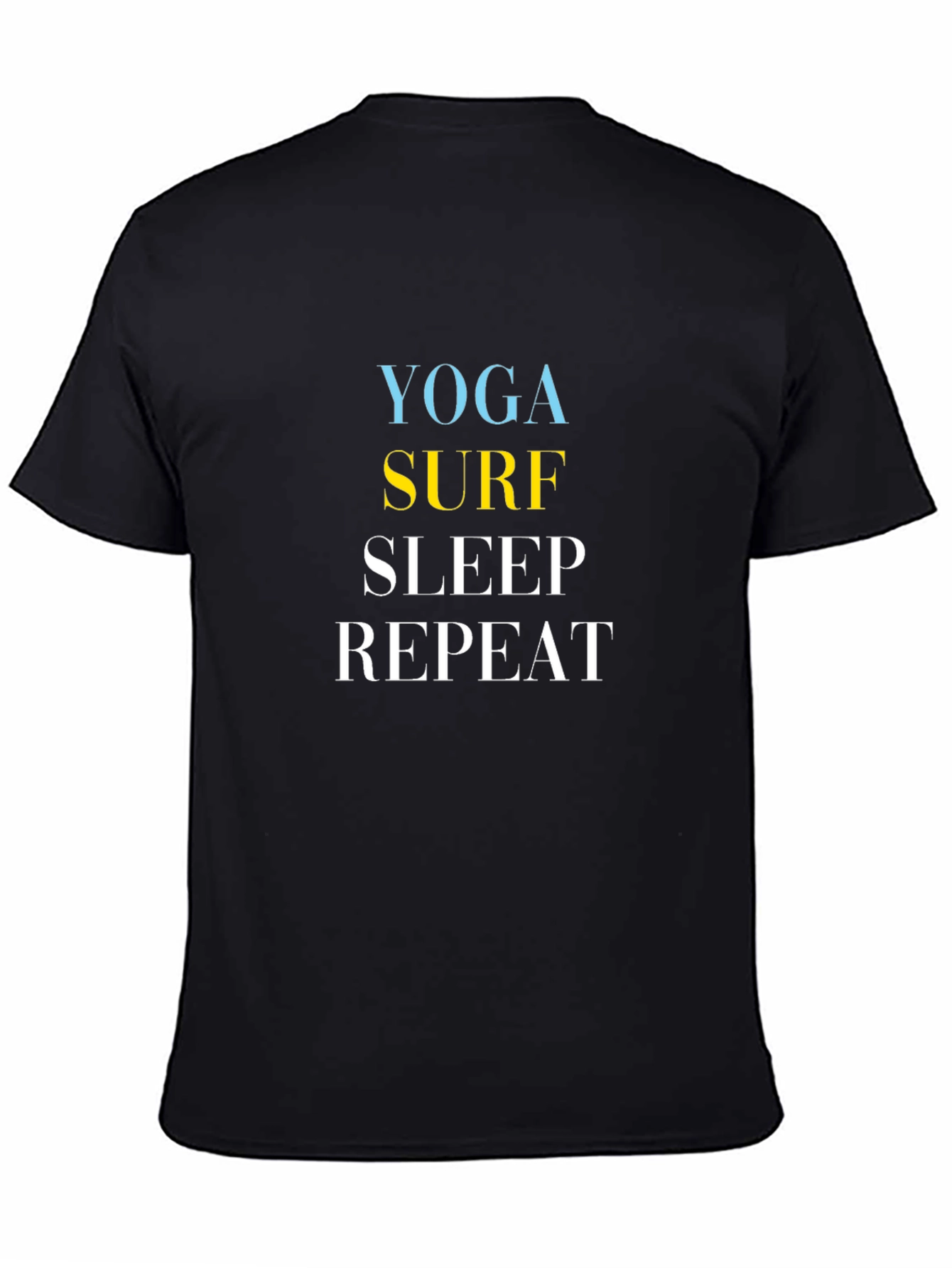 Yoga Surf Sleep Repeat Graphic Tee