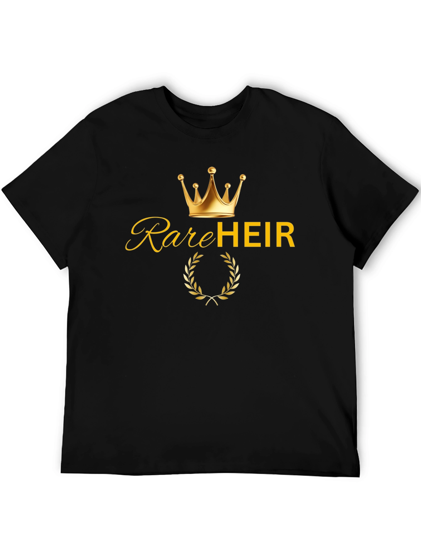 Rare Heir T-Shirt - Golden Crown Graphic Tee