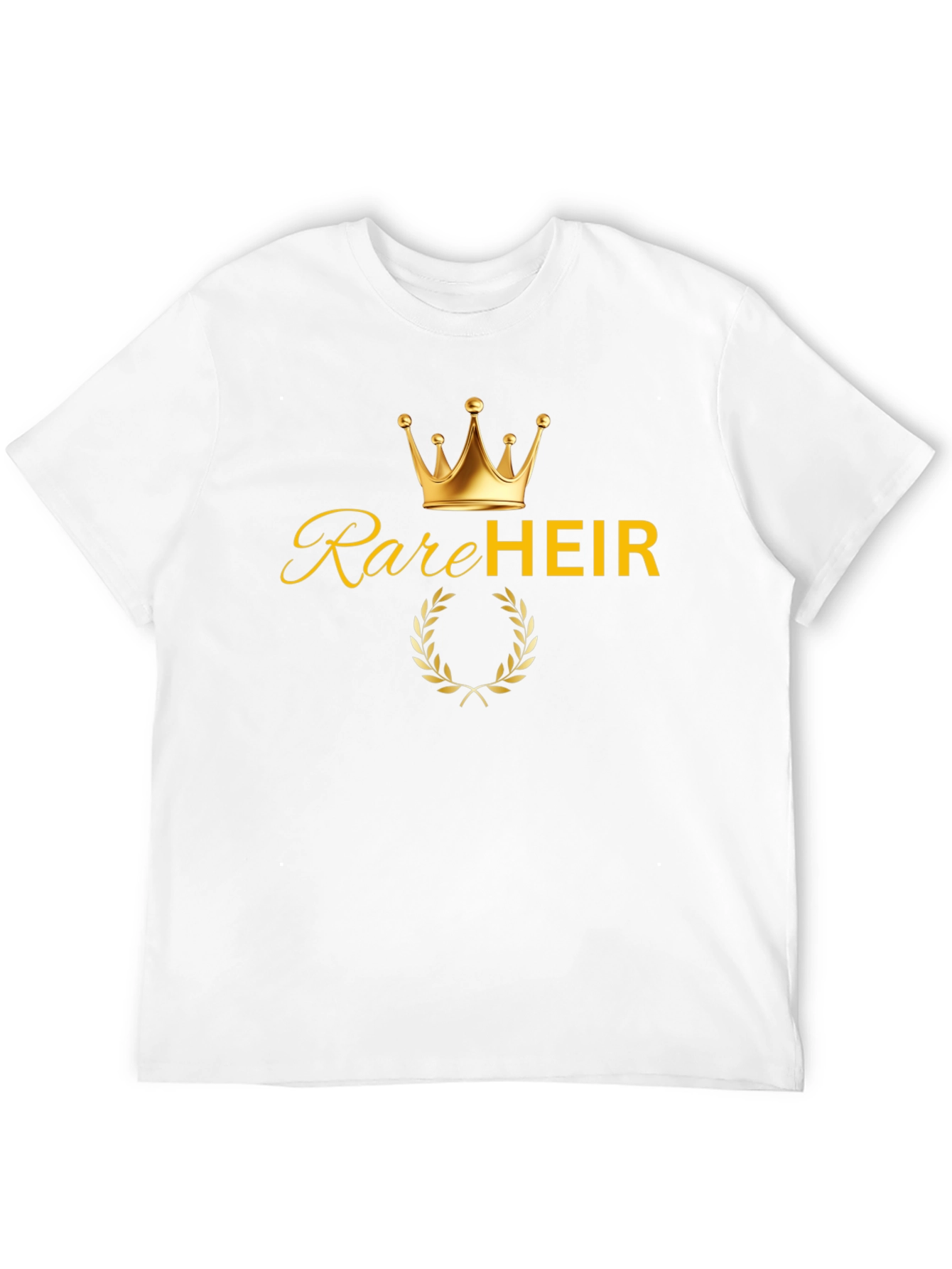 Rare Heir T-Shirt - Golden Crown Graphic Tee
