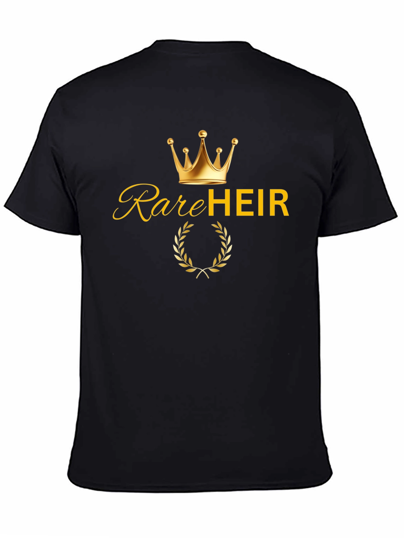 Rare Heir T-Shirt - Golden Crown Graphic Tee