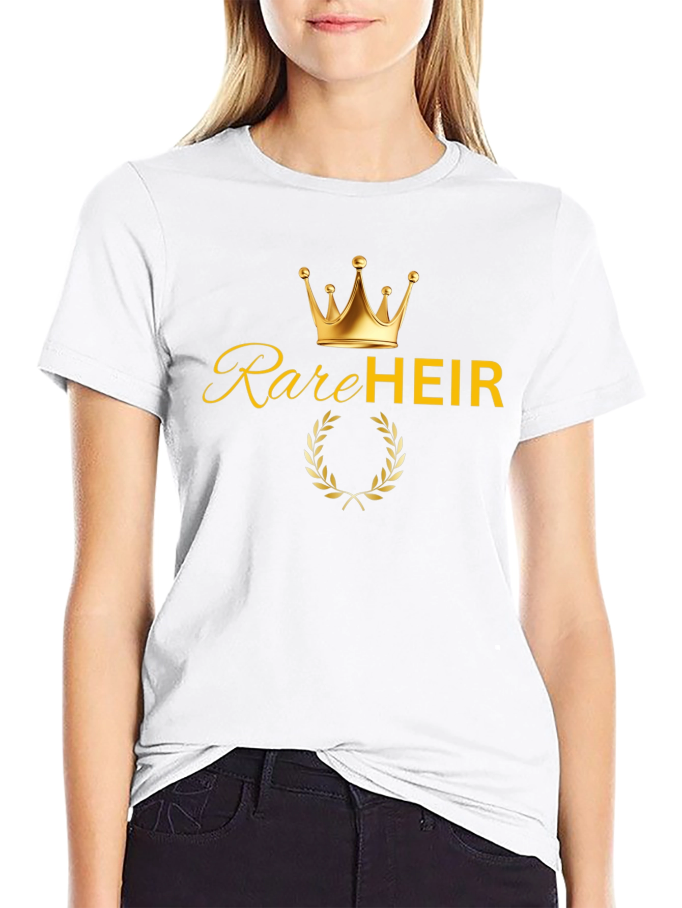 Rare Heir T-Shirt - Golden Crown Graphic Tee