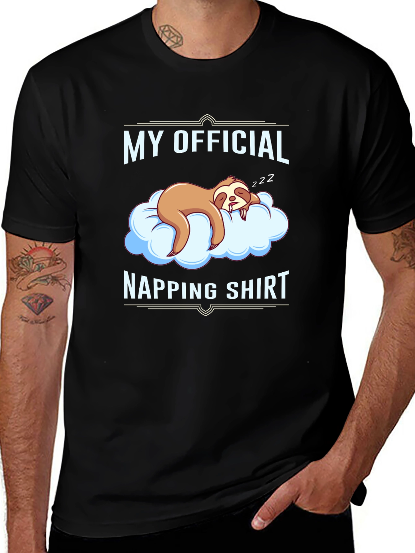 Sloth Napping Shirt - Funny Sleep T-Shirt