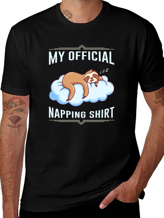 Sloth Napping Shirt - Funny Sleep T-Shirt