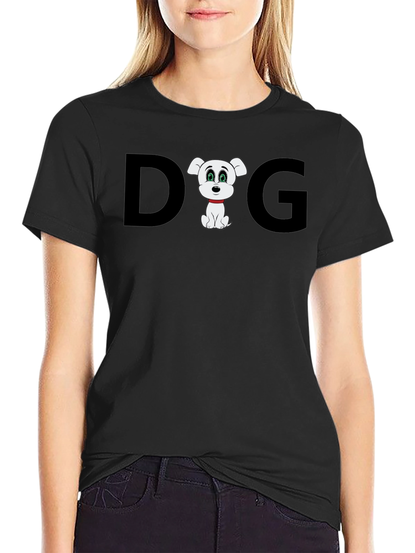 Dog Graphic T-Shirt: Cute Cartoon Puppy Tee