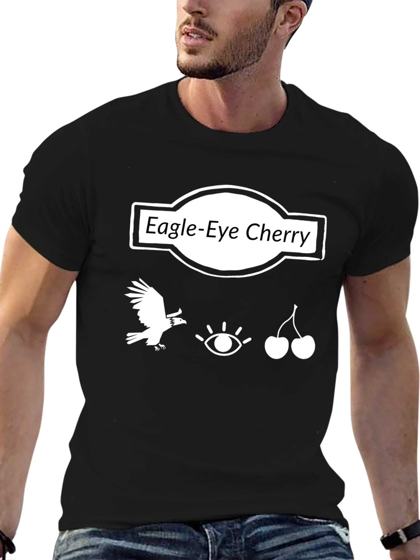 Eagle-Eye Cherry Graphic Tee - Black Cotton T-Shirt