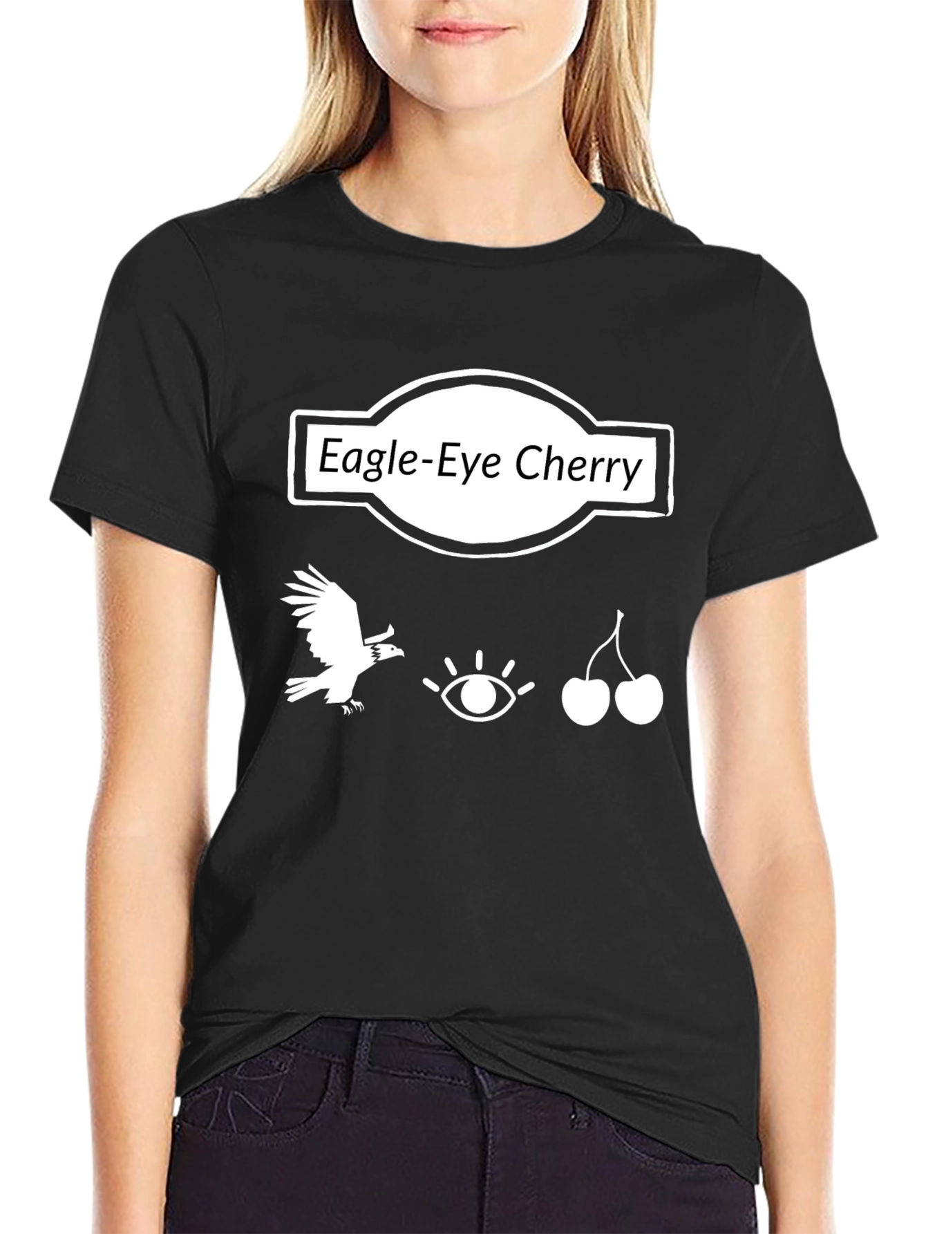 Eagle-Eye Cherry Graphic Tee - Black Cotton T-Shirt