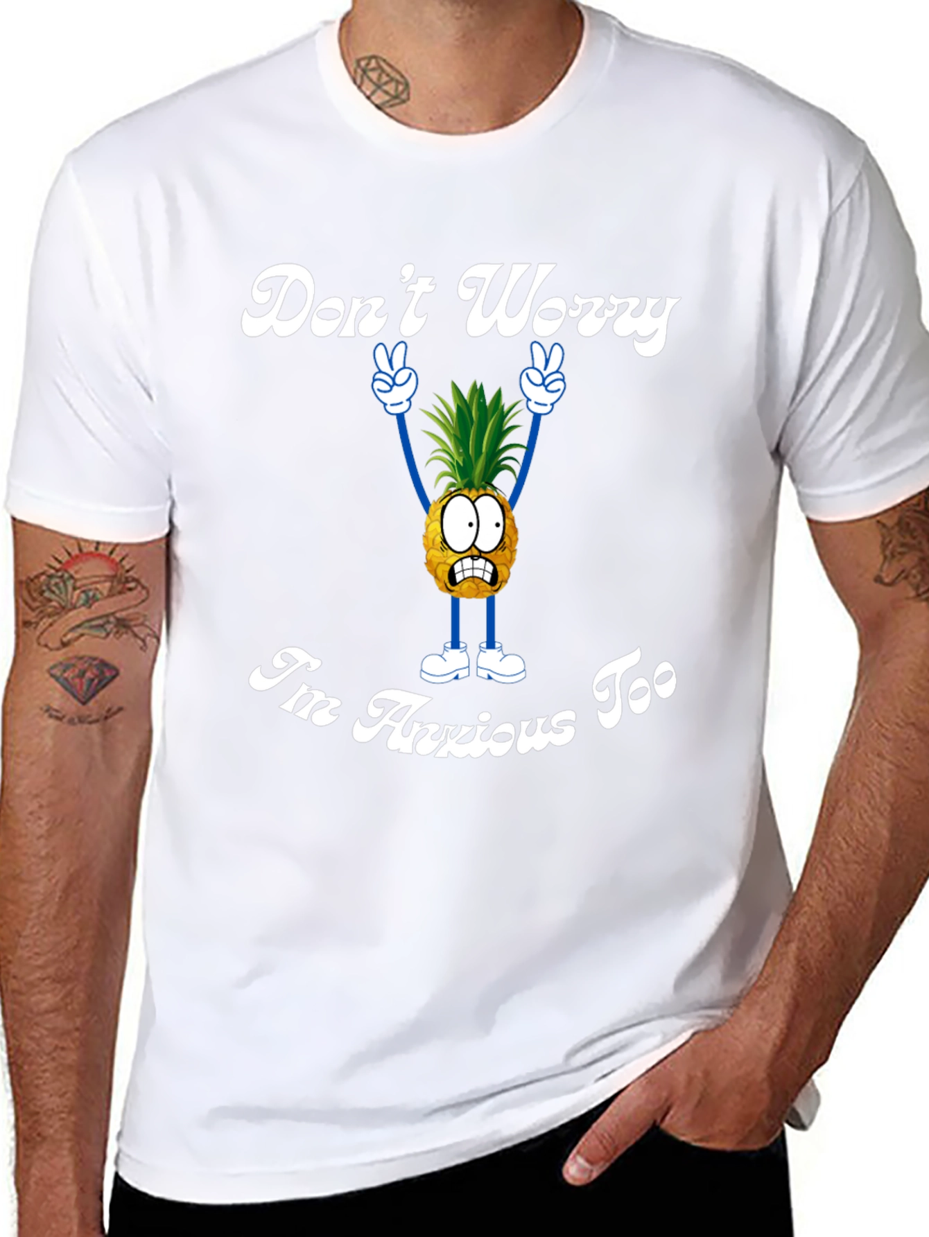 Anxious Pineapple Graphic Tee