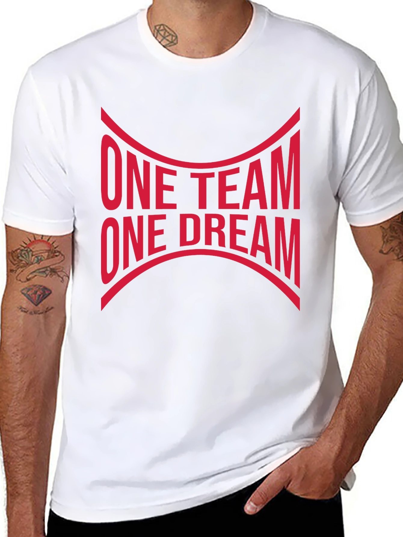 One Team One Dream Graphic Tee - Black