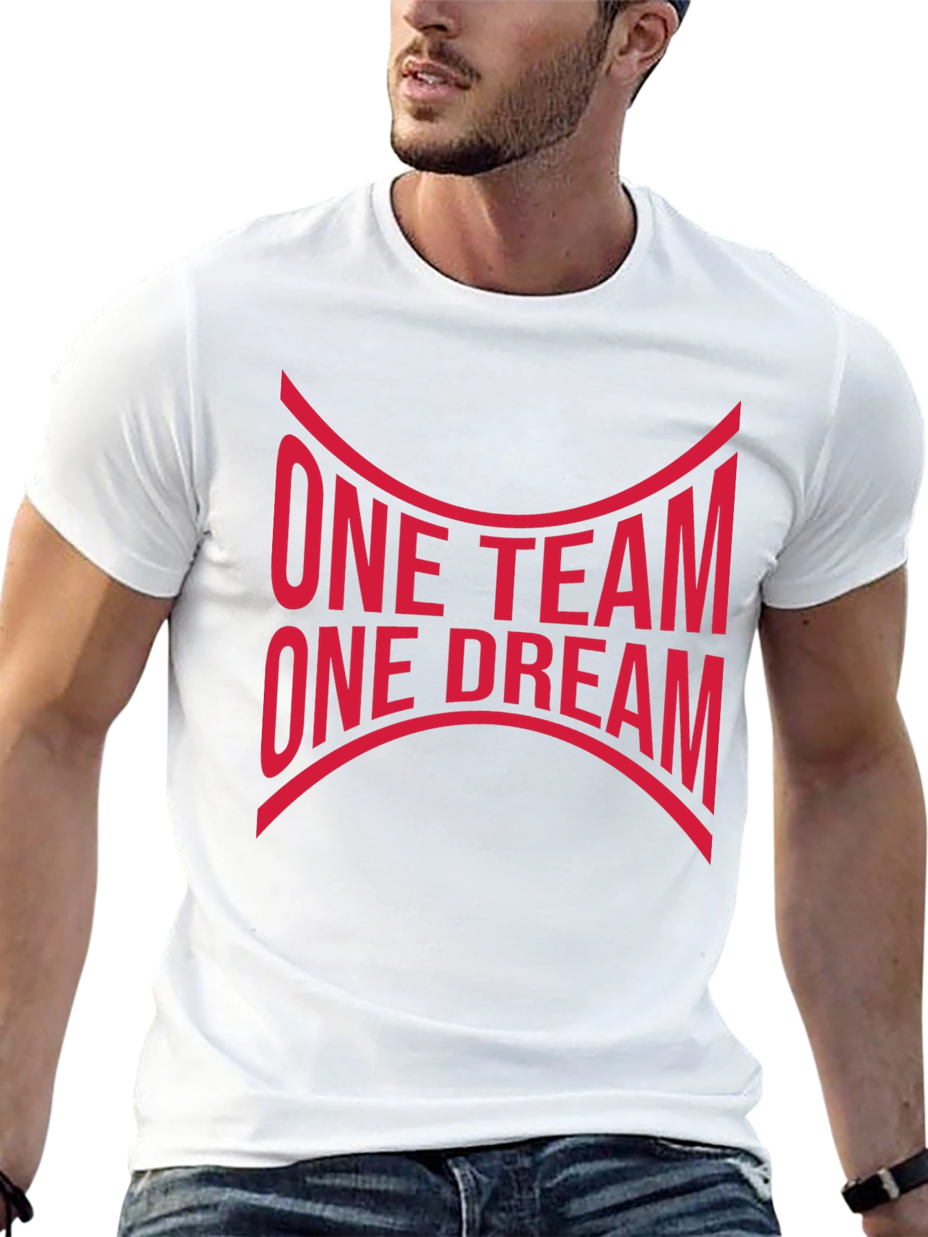 One Team One Dream Graphic Tee - Black