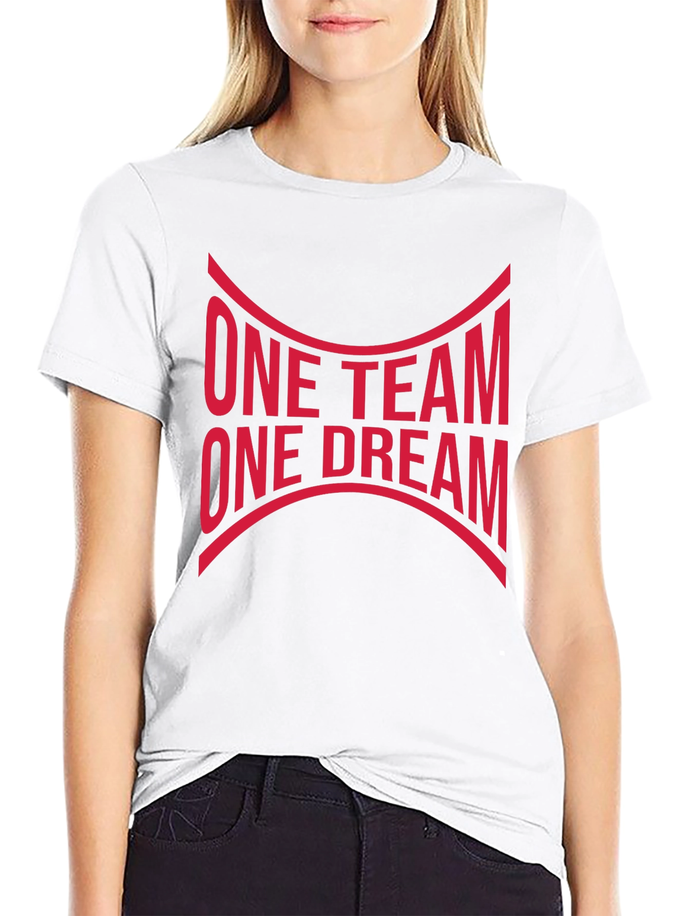 One Team One Dream Graphic Tee - Black