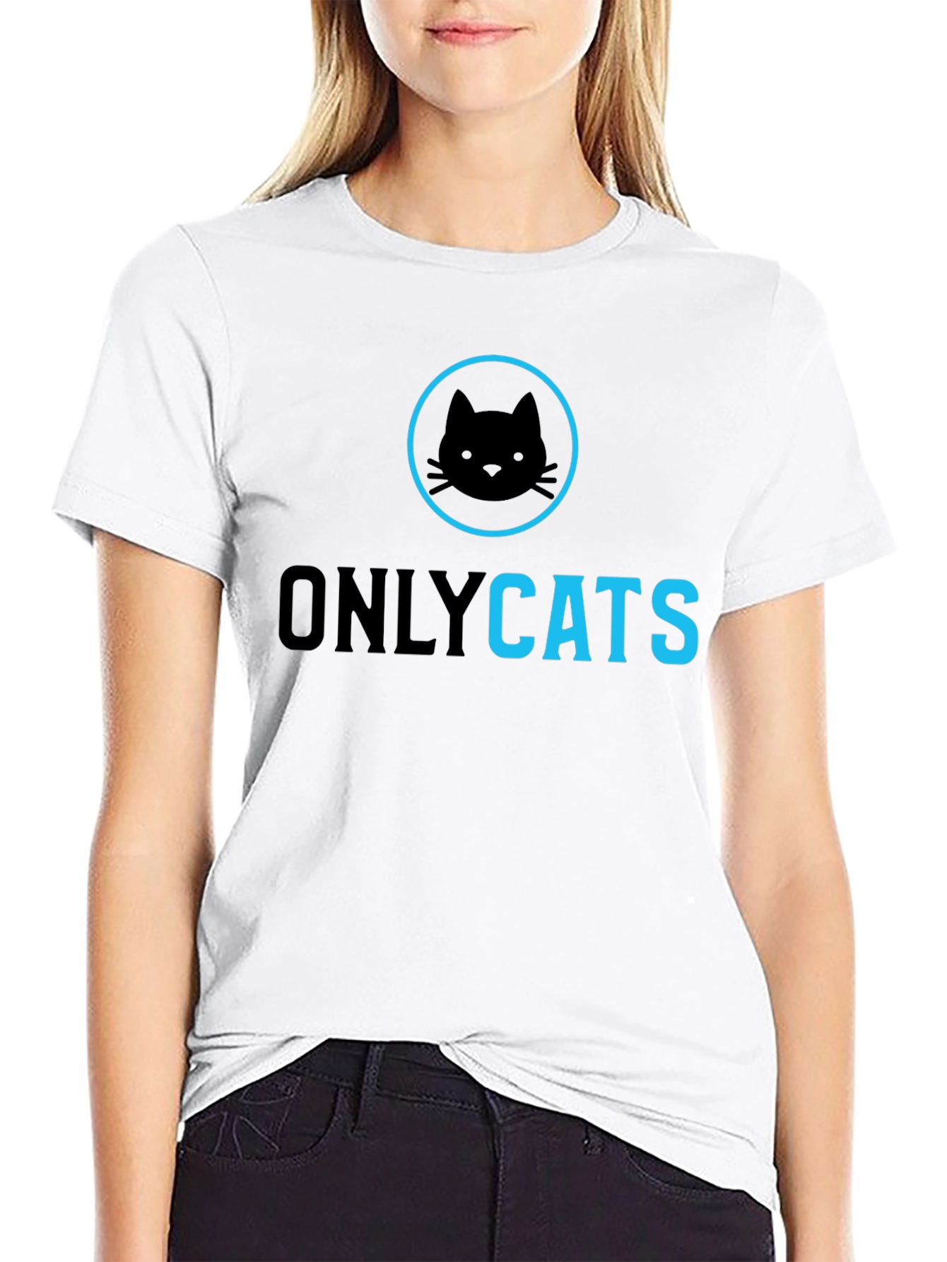 Only Cats Black Graphic Tee - Unisex