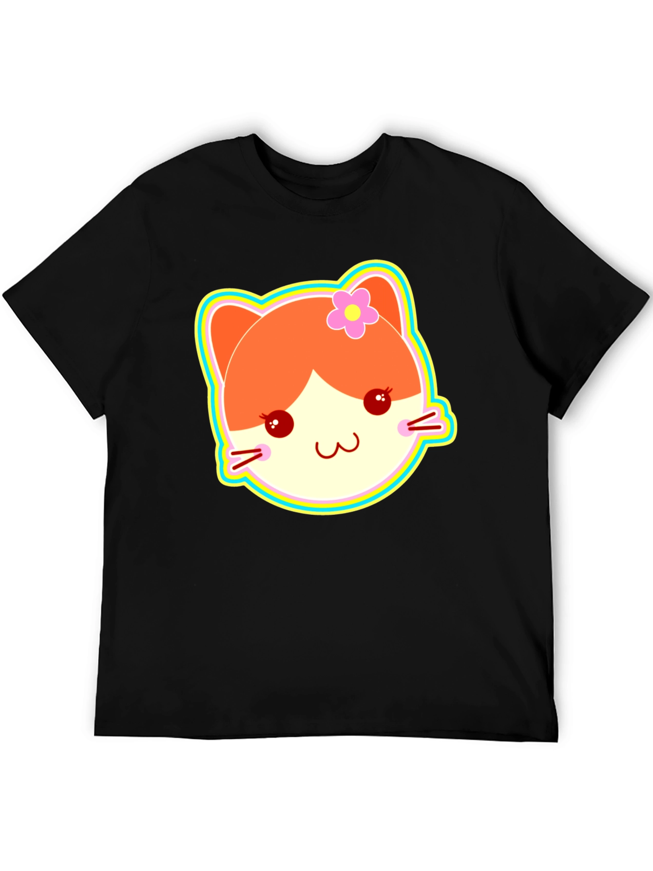 Kawaii Cat Graphic T-Shirt
