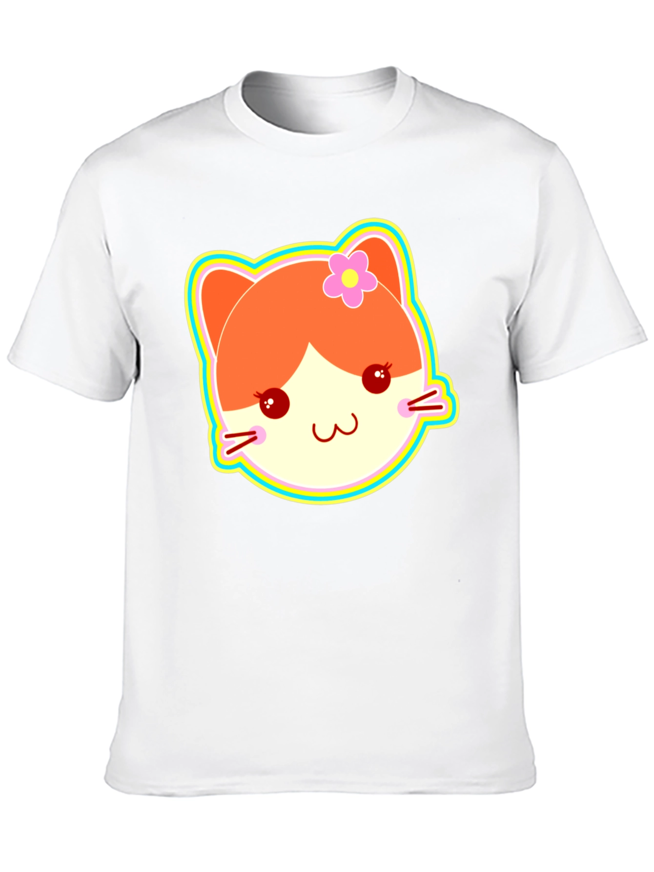 Kawaii Cat Graphic T-Shirt