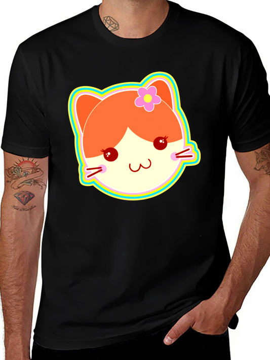 Kawaii Cat Graphic T-Shirt