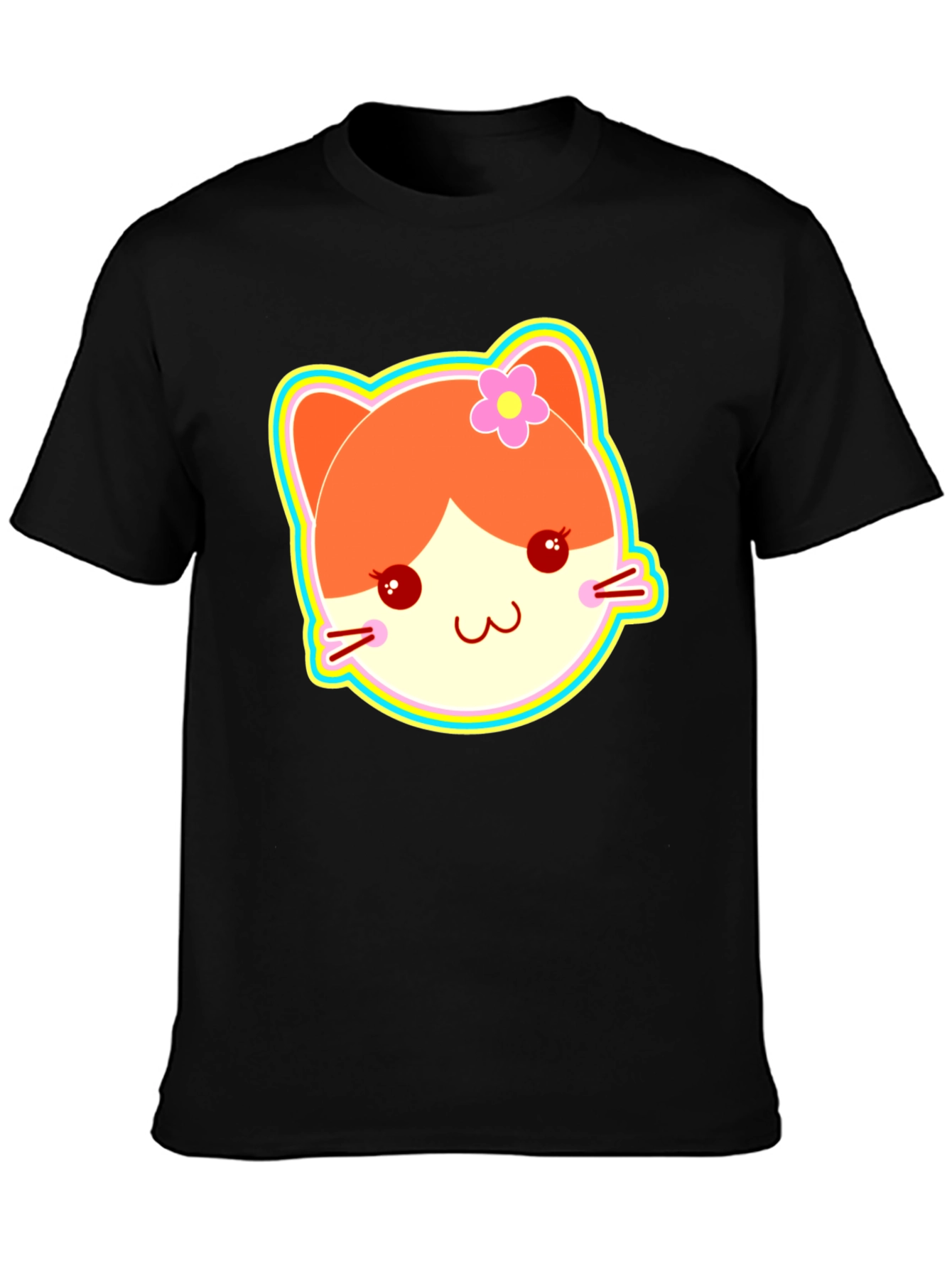Kawaii Cat Graphic T-Shirt
