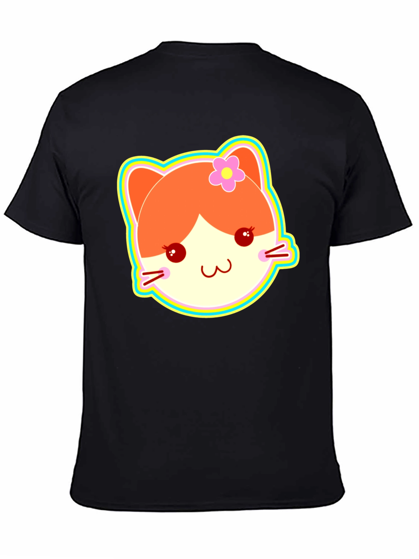 Kawaii Cat Graphic T-Shirt