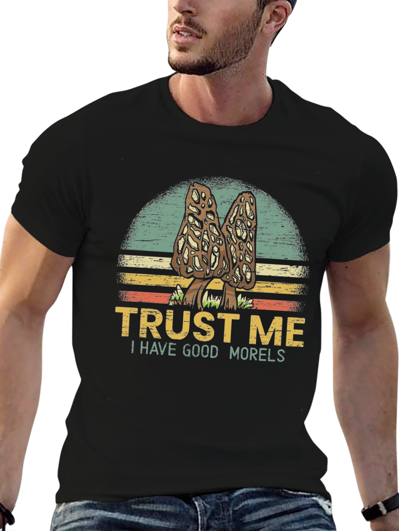 Trust Me Morels T-Shirt Mushroom Hunting Tee