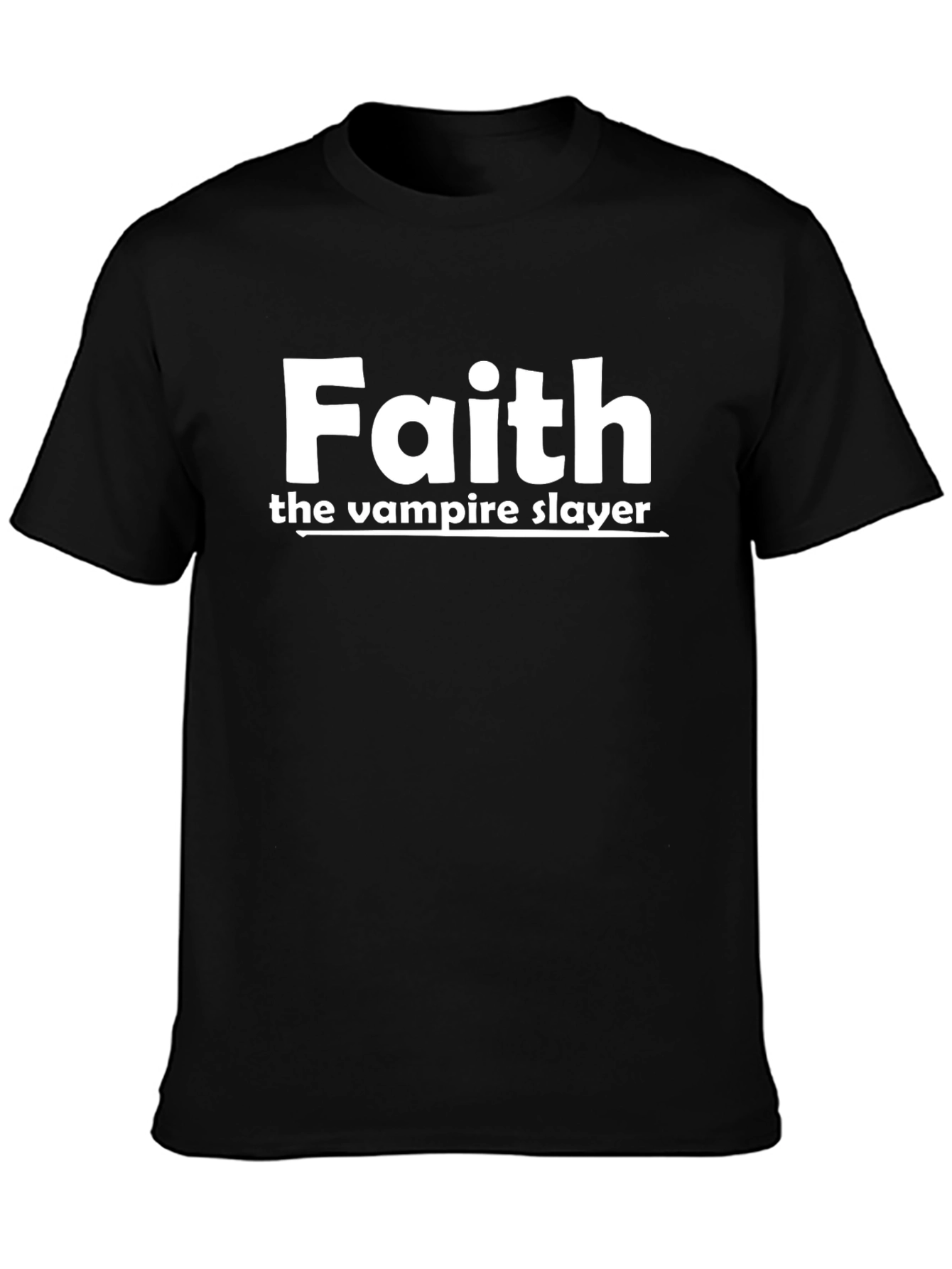 Faith the Vampire Slayer Black T-Shirt