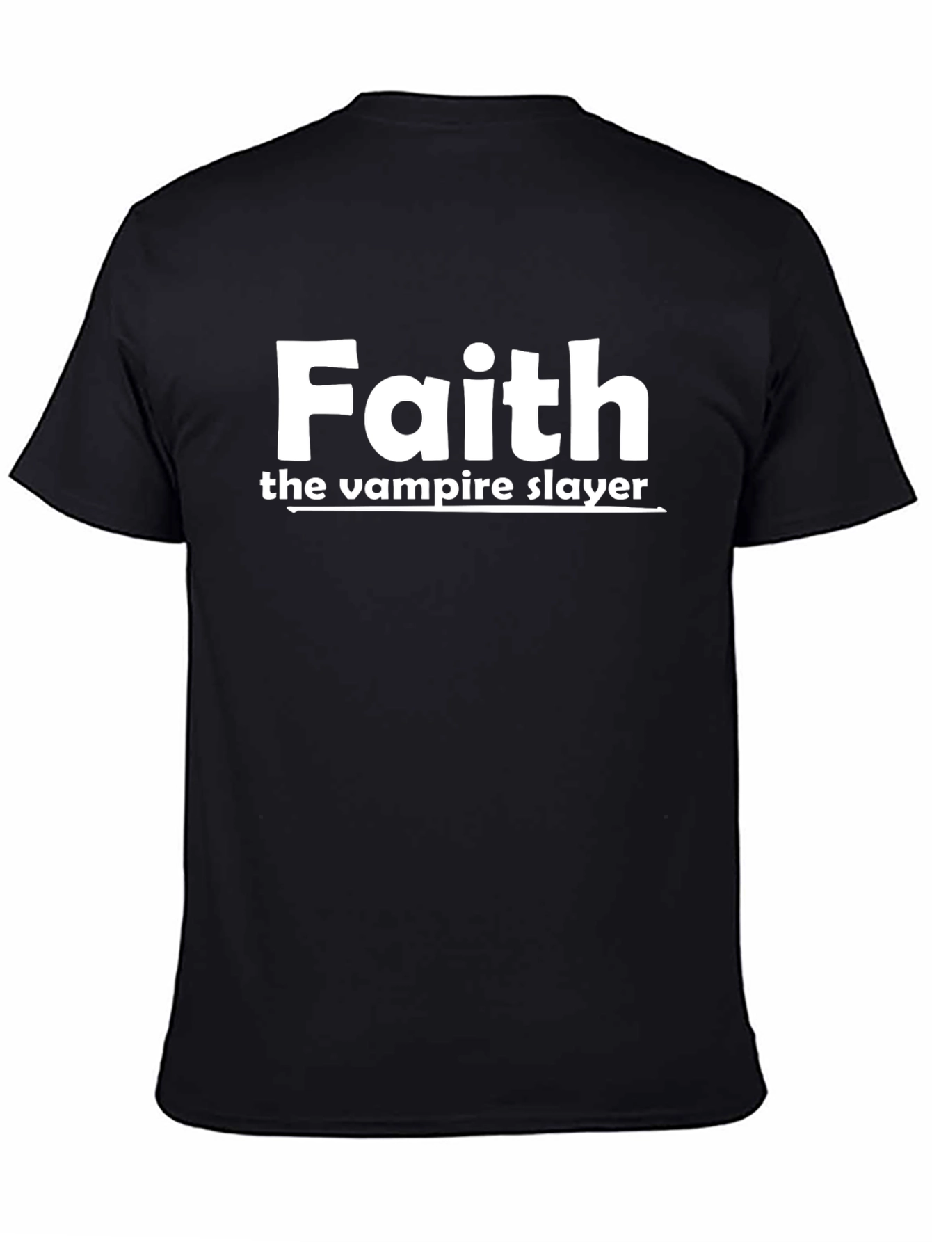 Faith the Vampire Slayer Black T-Shirt