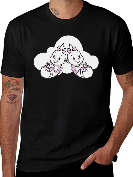 Twin Baby Cartoon T-Shirt