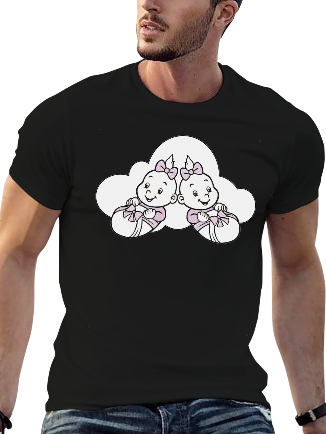 Twin Baby Cartoon T-Shirt