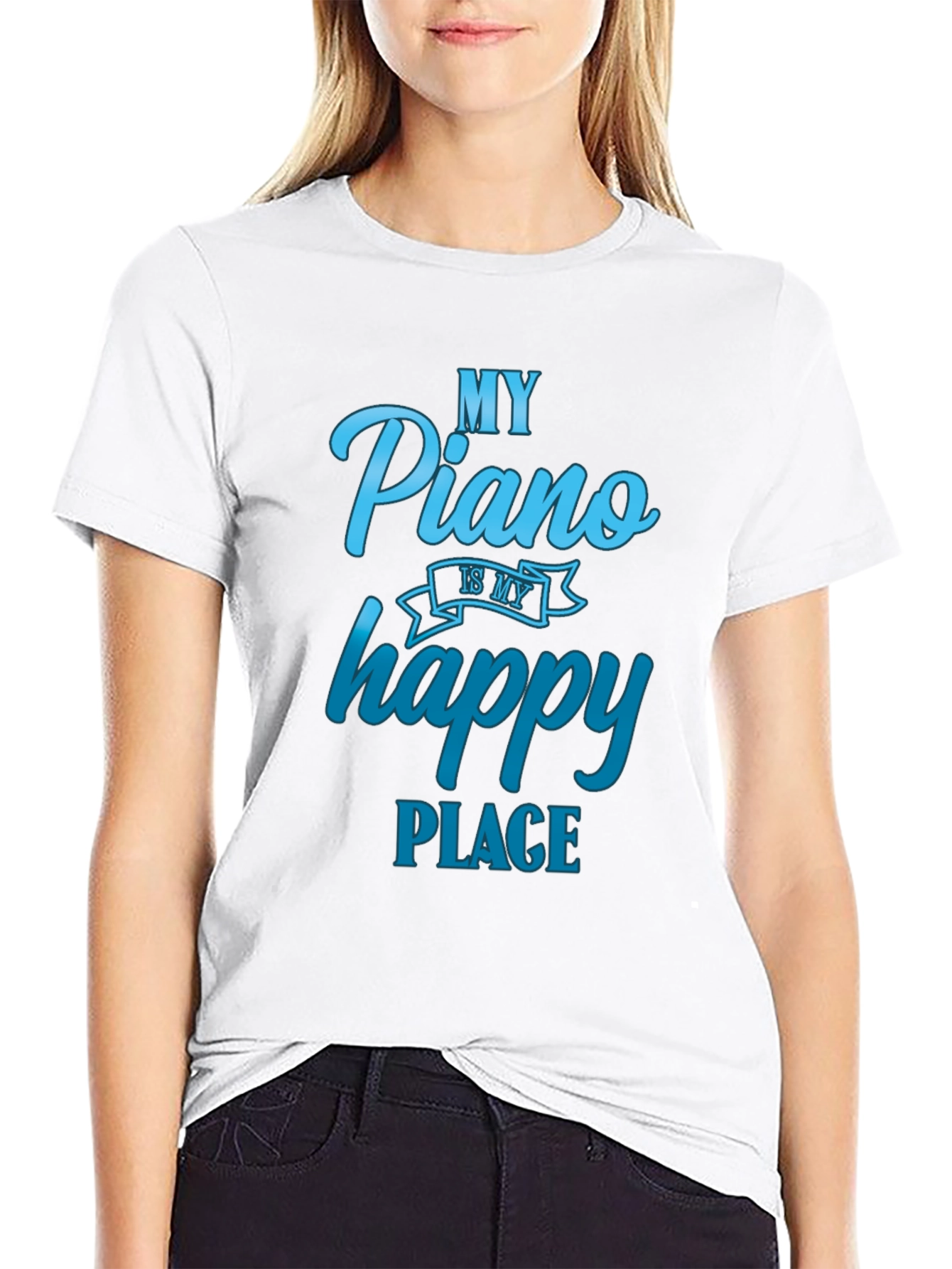My Piano is My Happy Place T-Shirt