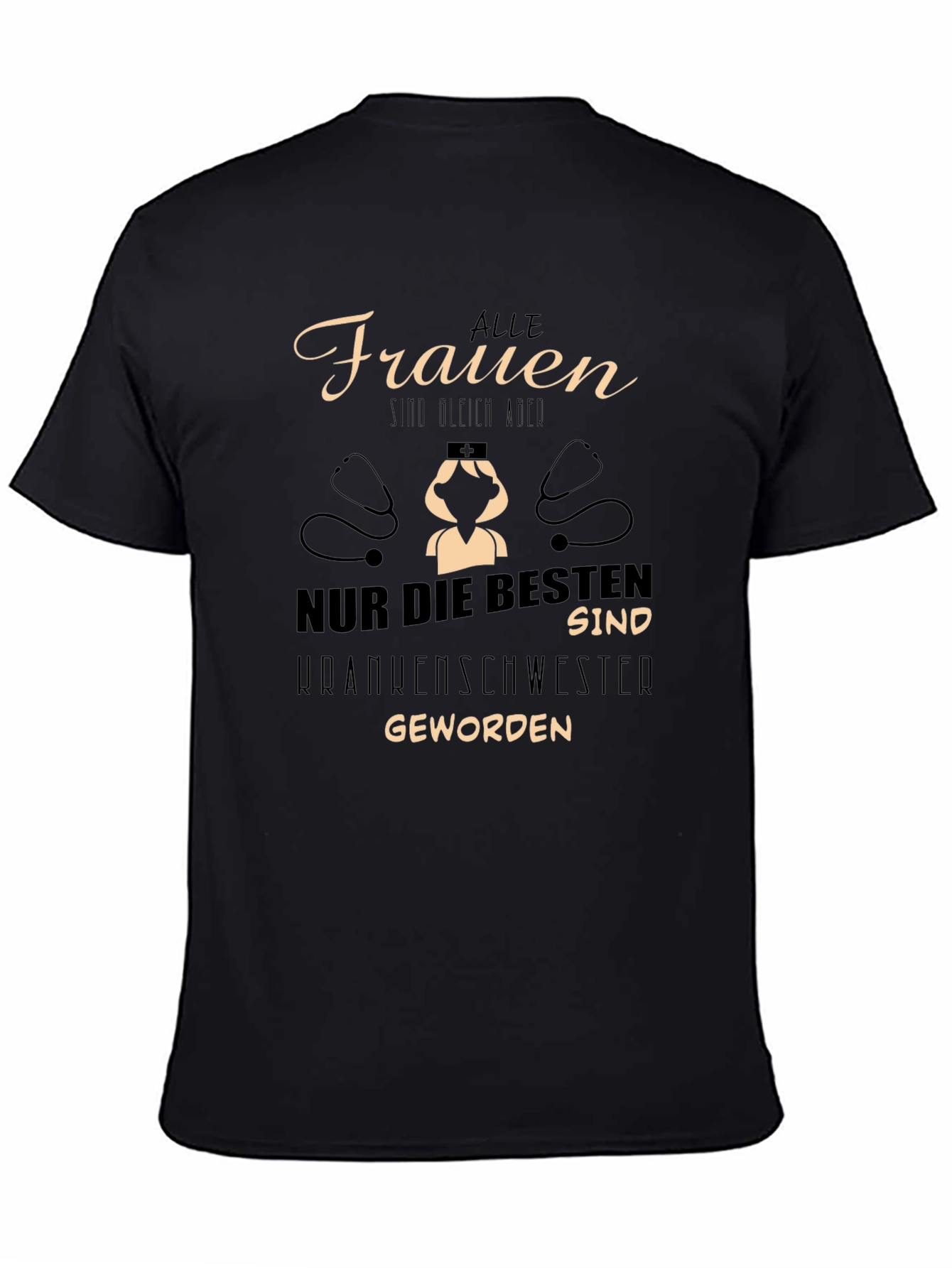 Nurse T-Shirt - German Text Graphic Tee