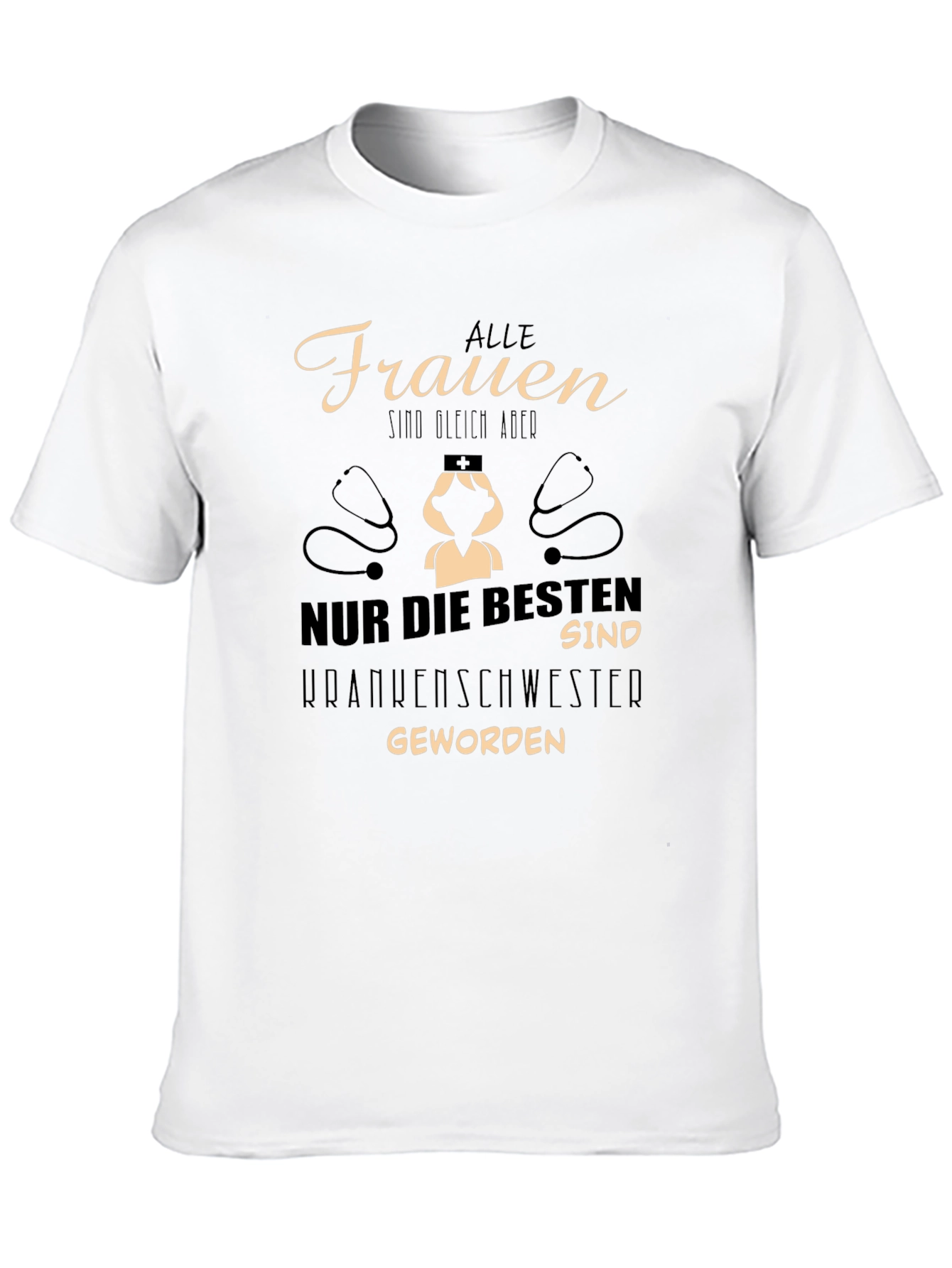 Nurse T-Shirt - German Text Graphic Tee